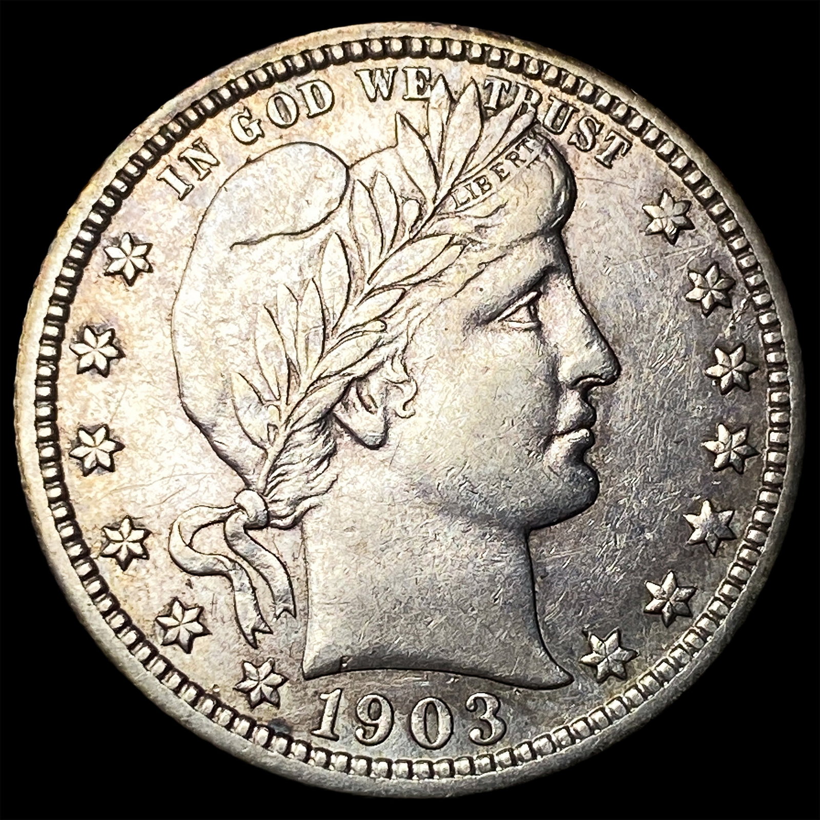 1903-S Silver Barber Quarter CLOSELY UNCIRCULATED (1 of 2)