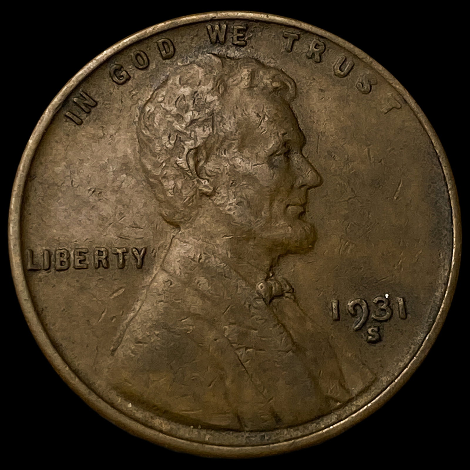 1931-S Lincoln Wheat Cent NEARLY UNCIRCULATED (1 of 2)