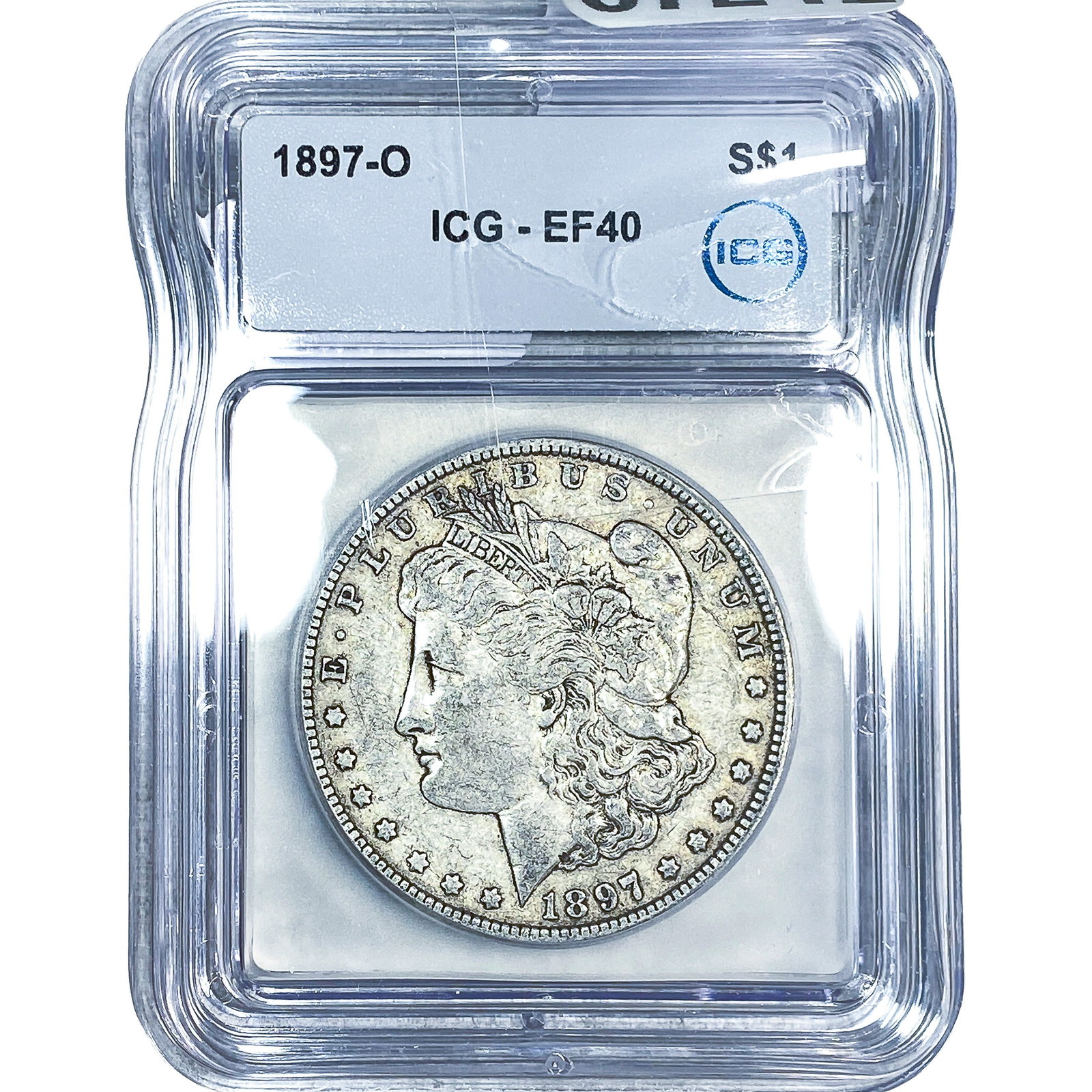 1897-O Morgan Silver Dollar ICG EF40 (1 of 2)