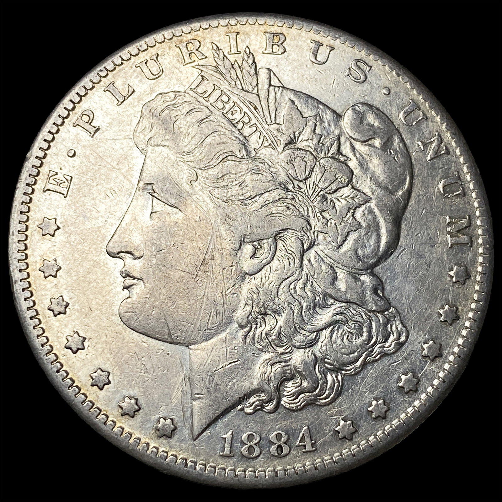 1884-S Silver Morgan Dollar NEARLY UNCIRCULATED (1 of 2)