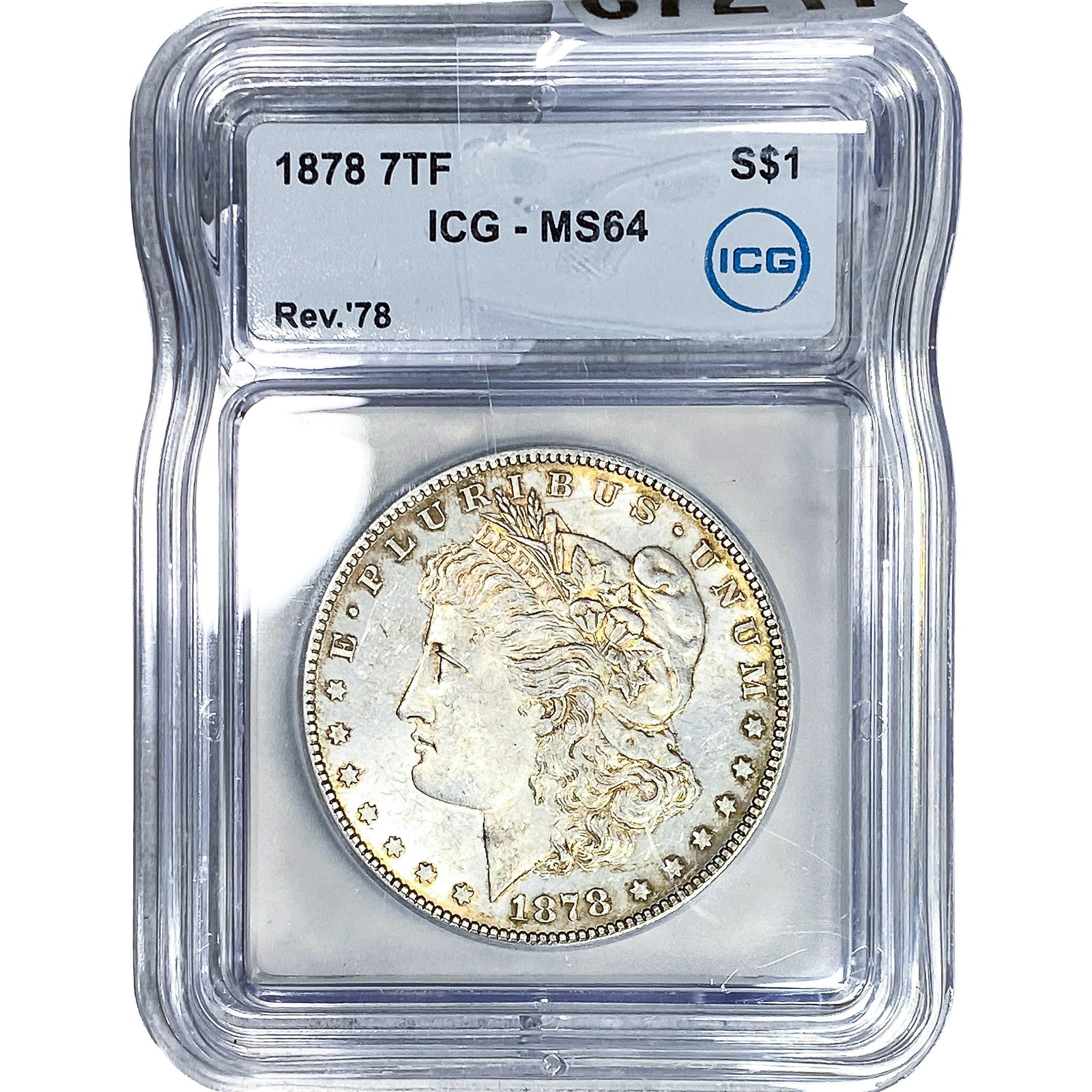 1878 7TF Morgan Silver Dollar ICG MS64 (1 of 2)