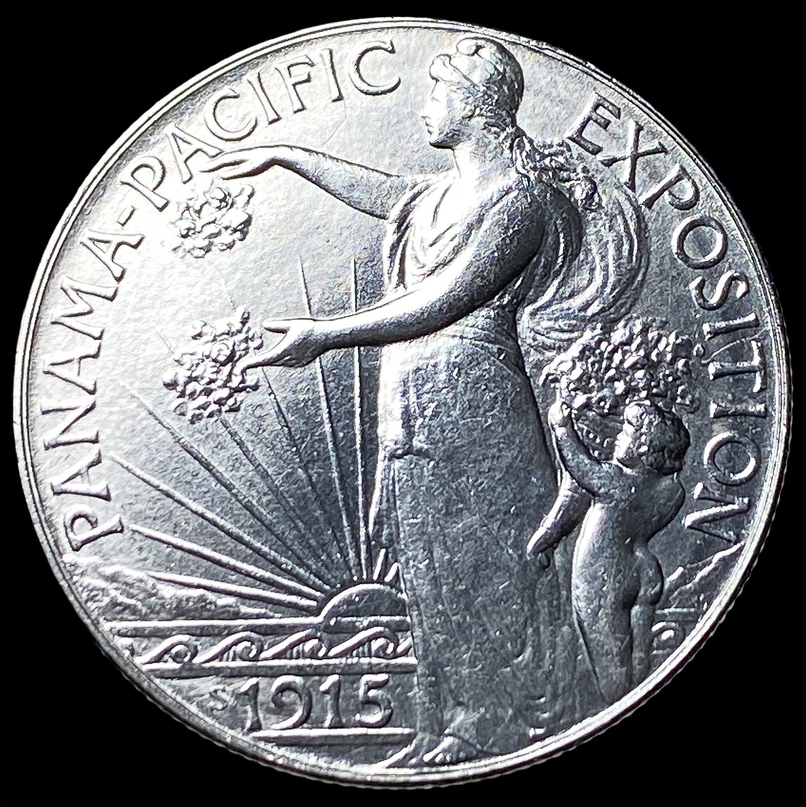 1915-S Silver Half Dollar Panama-Pacific UNCIRCULATED (1 of 2)