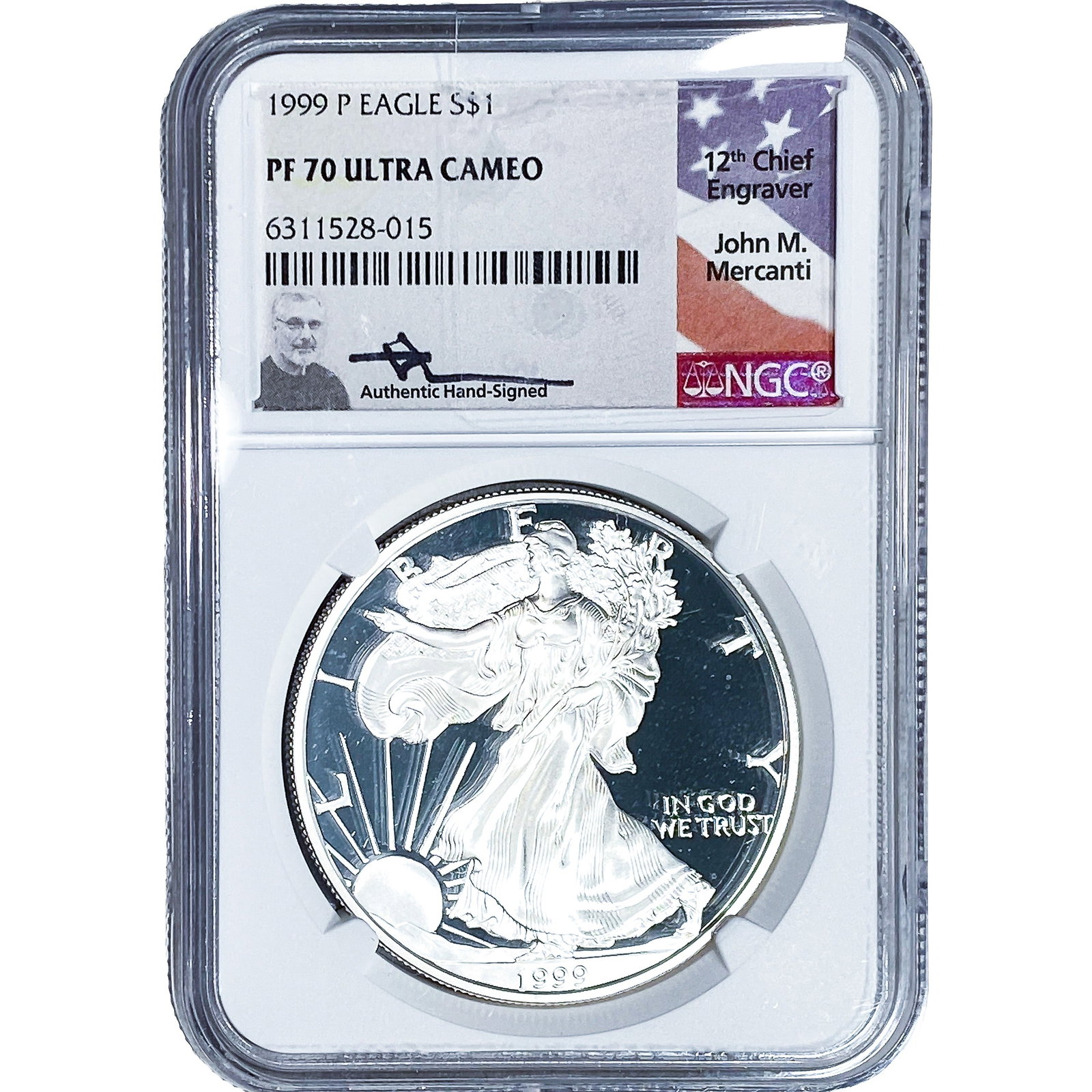 1999 Silver Eagle NGC PF70 Ultra Cameo (1 of 2)