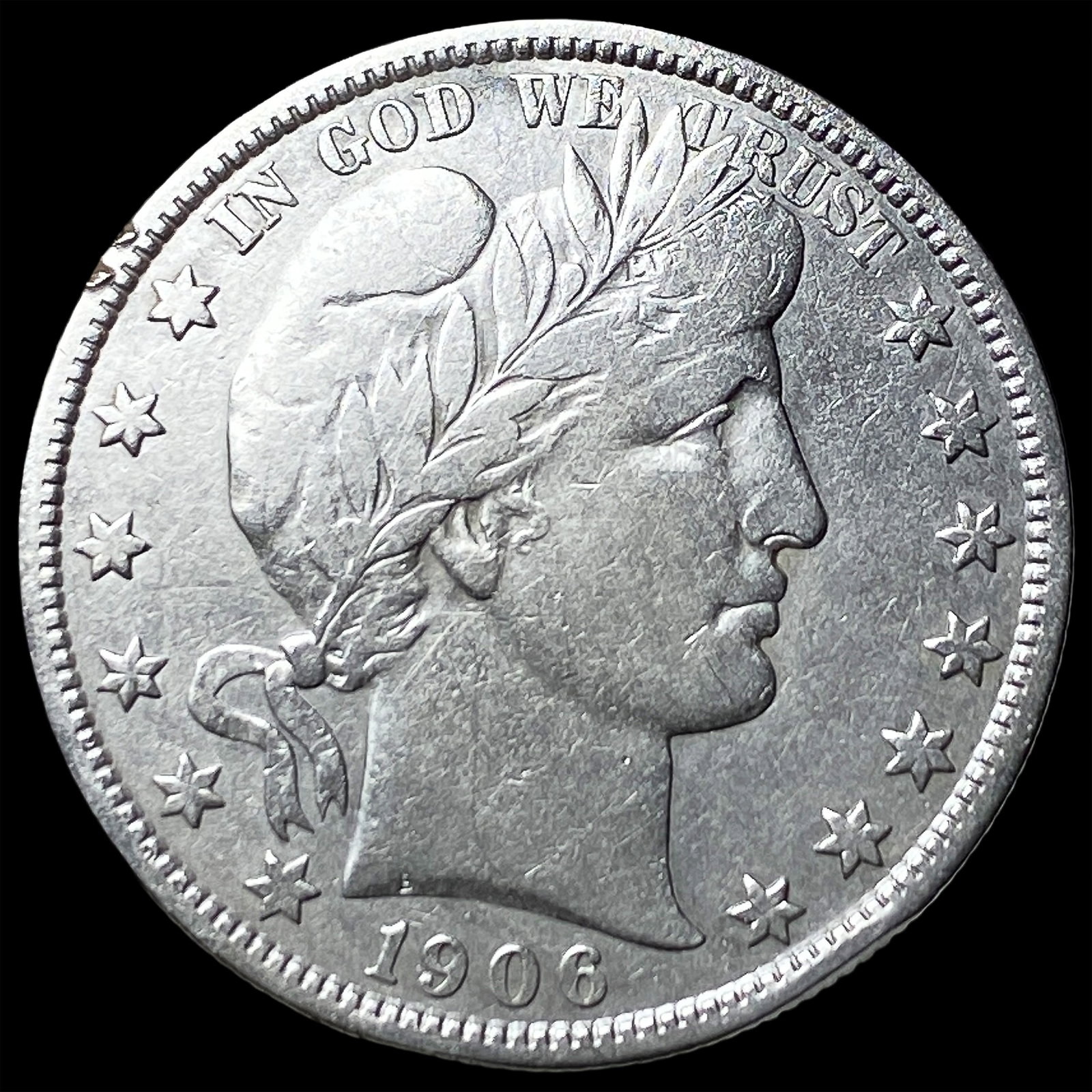 1906 Barber Half Dollar NEARLY UNCIRCULATED (1 of 2)