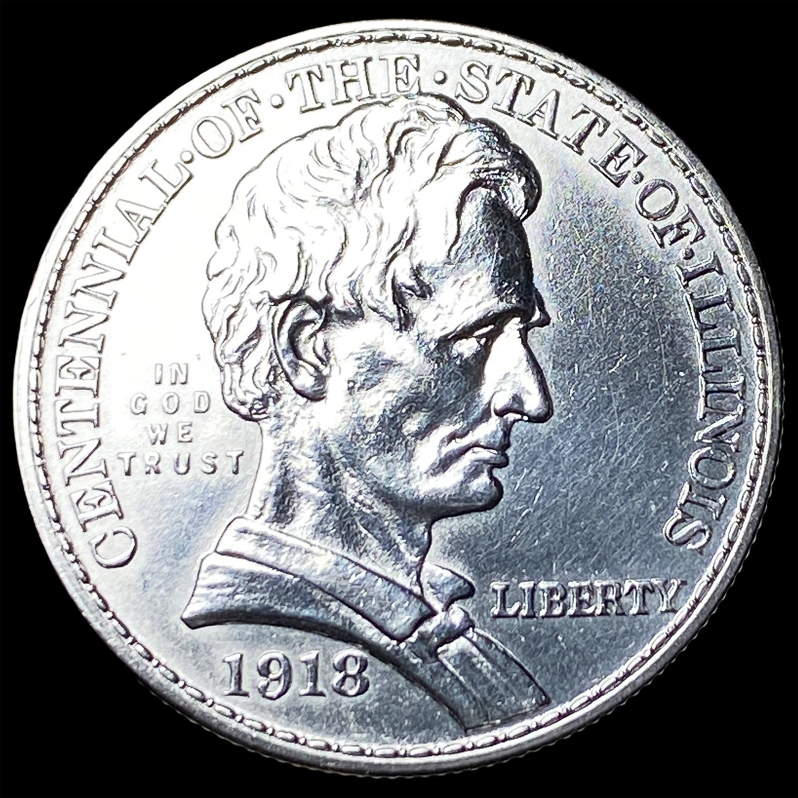 1918 Silver Half Dollar Illinois Centennial UNCIRCULATED (1 of 2)