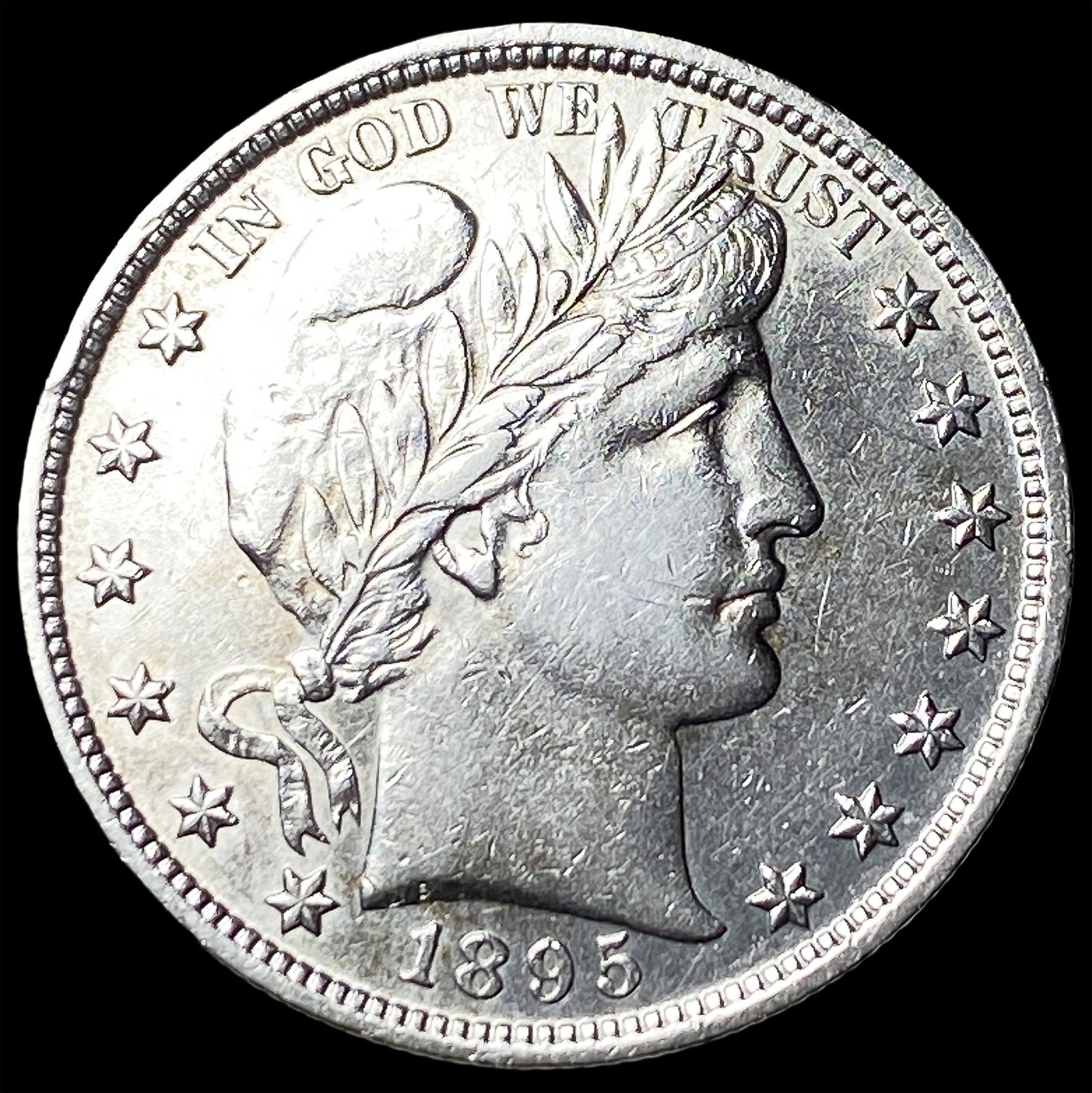 1895 Silver Barber Half Dollar CHOICE AU (1 of 2)