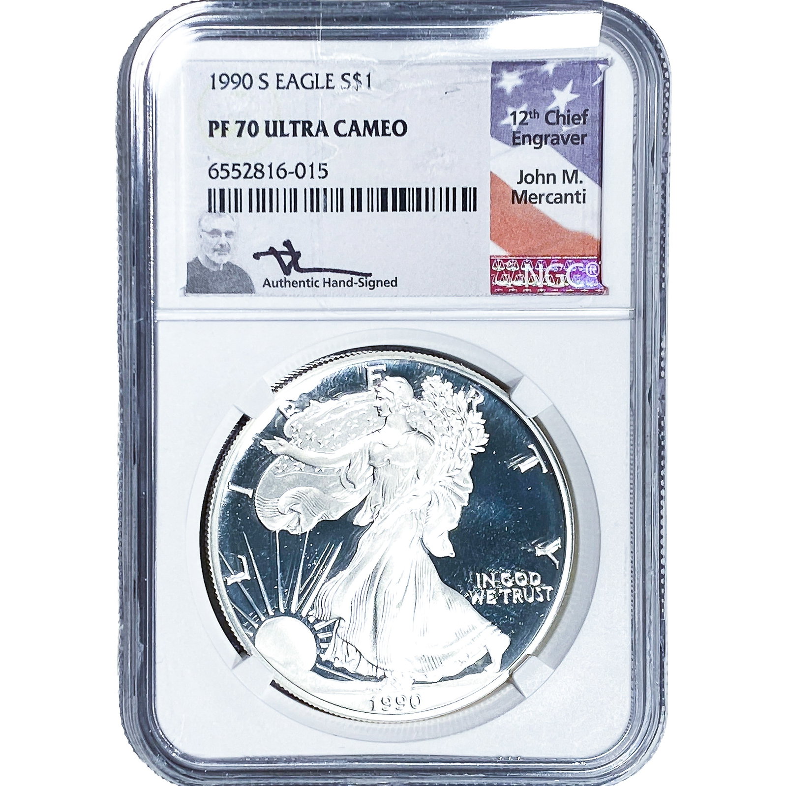 1990-S Silver Eagle NGC PF70 Ultra Cameo (1 of 2)