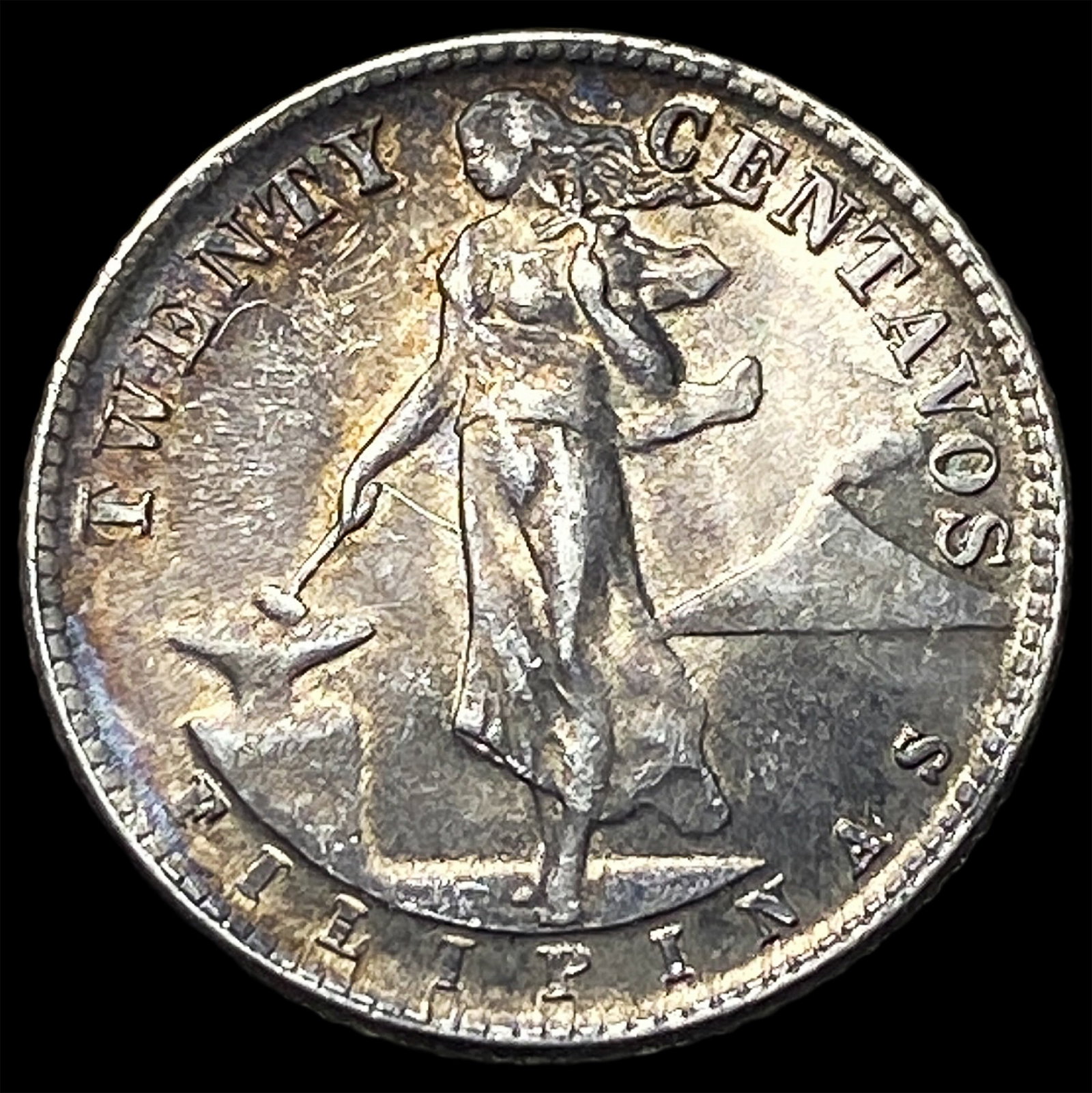 1944-S U.S. Philippines Silver 20 Centavos (1 of 2)