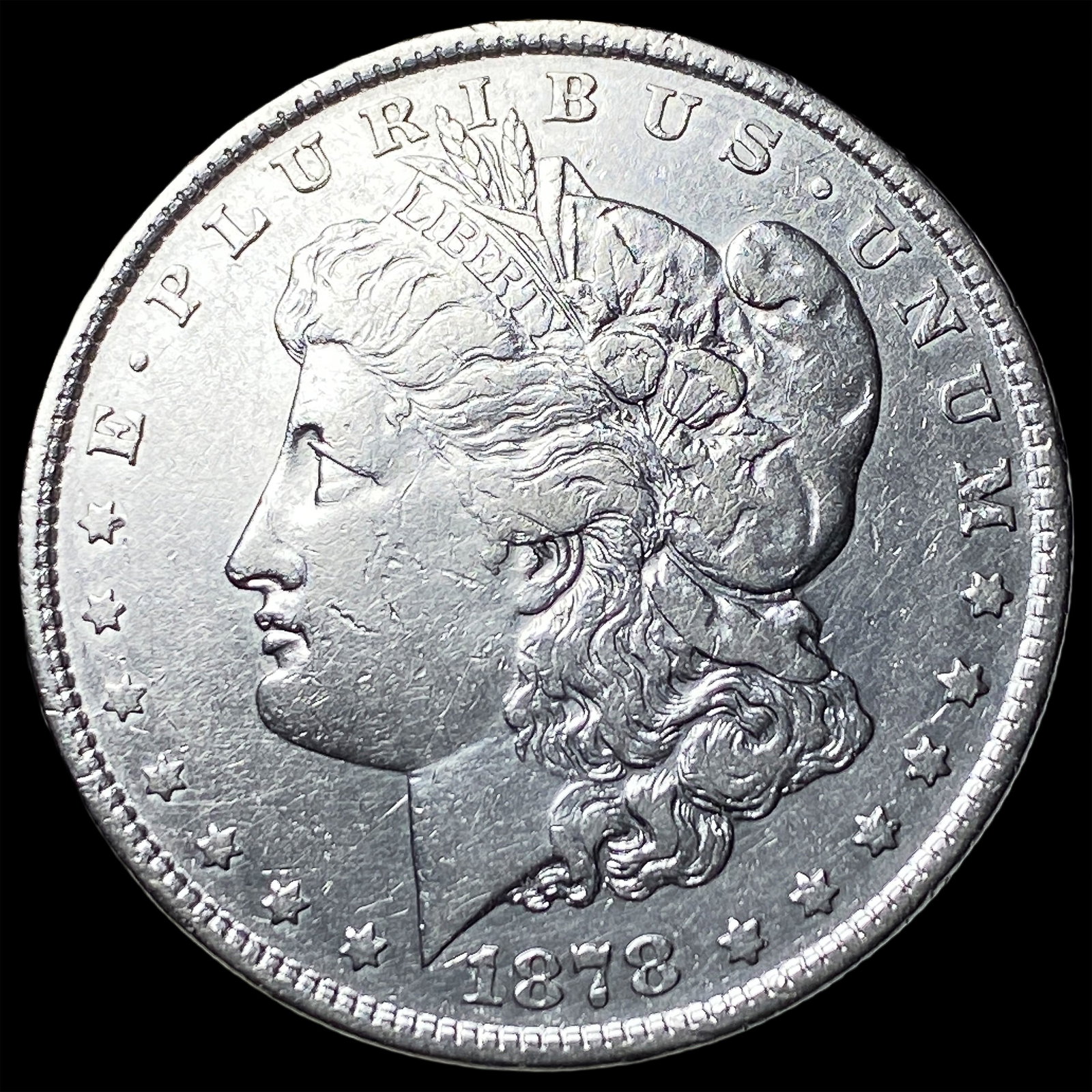 1878 Silver Morgan Dollar NEARLY UNCIRCULATED (1 of 2)