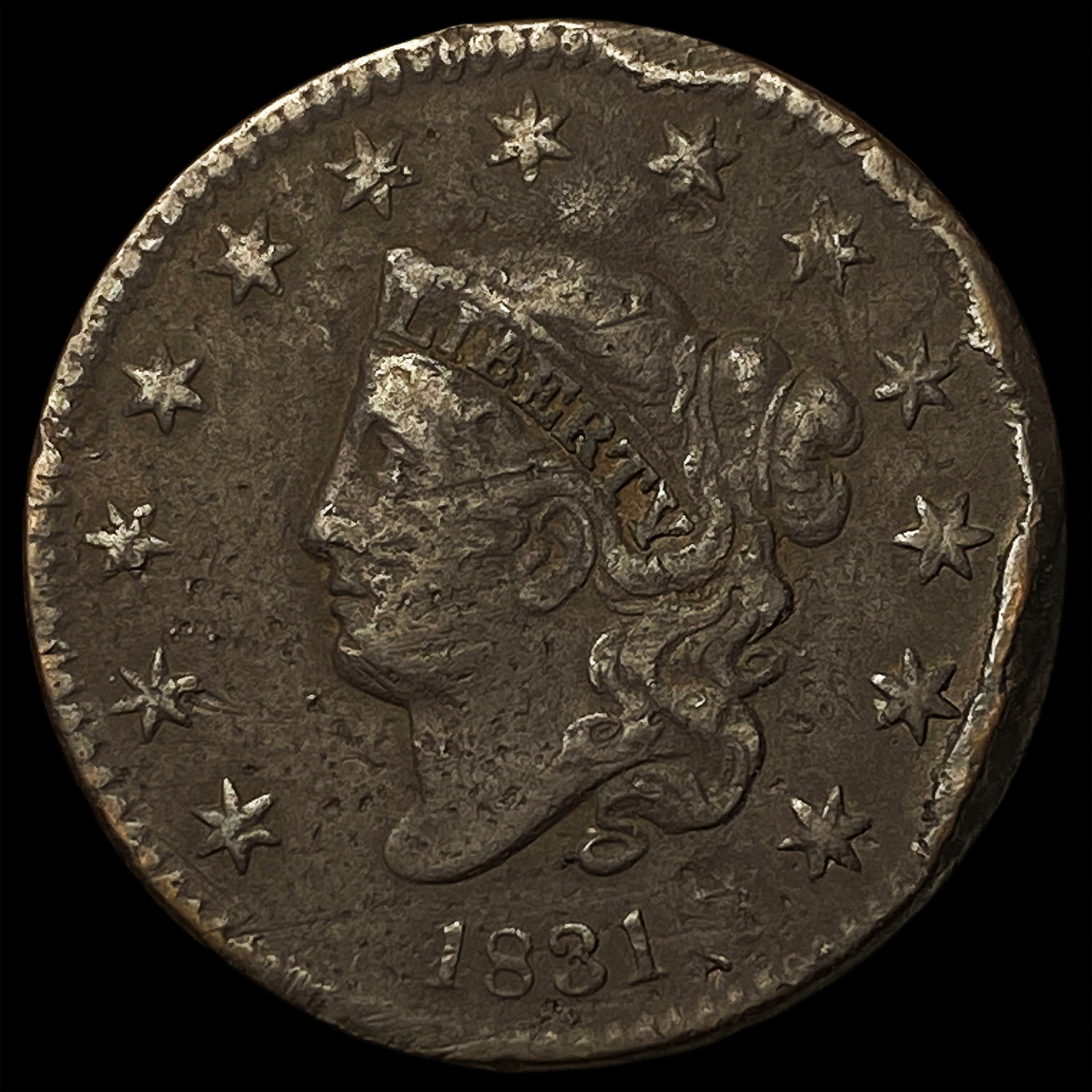 1831 Coronet Head Large Cent HIGH GRADE (1 of 2)