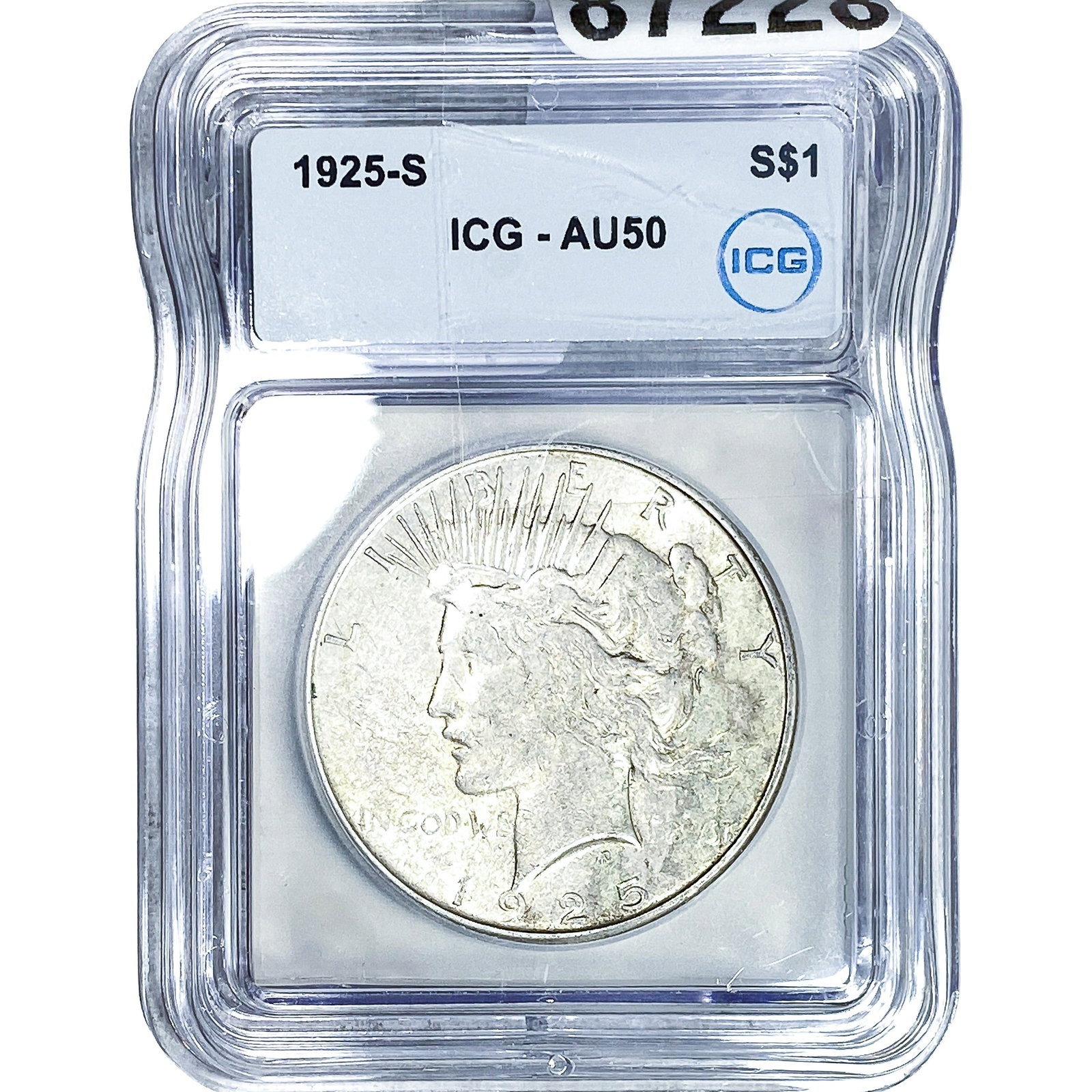 1925-S Silver Peace Dollar ICG AU50 (1 of 2)
