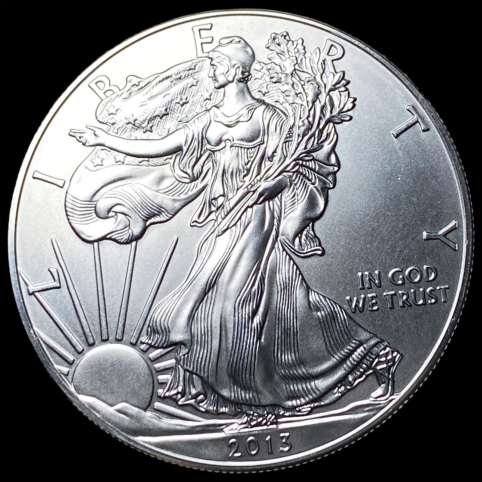 2013 1 oz Silver American Eagle $1 SUPERB GEM BU (1 of 2)