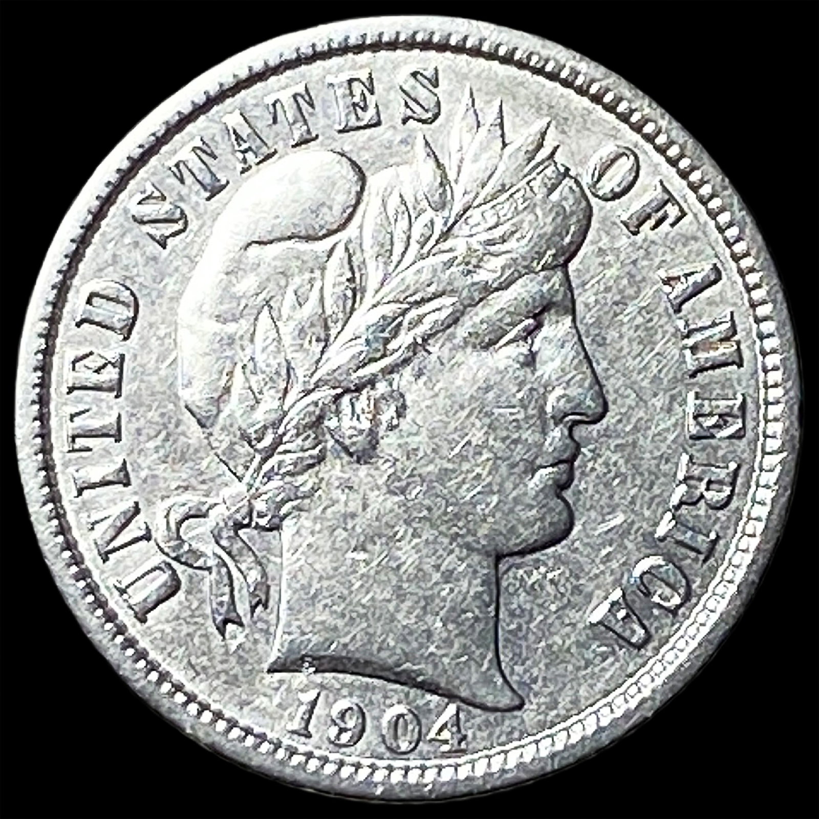 1904 Barber Dime CLOSELY UNCIRCULATED (1 of 2)