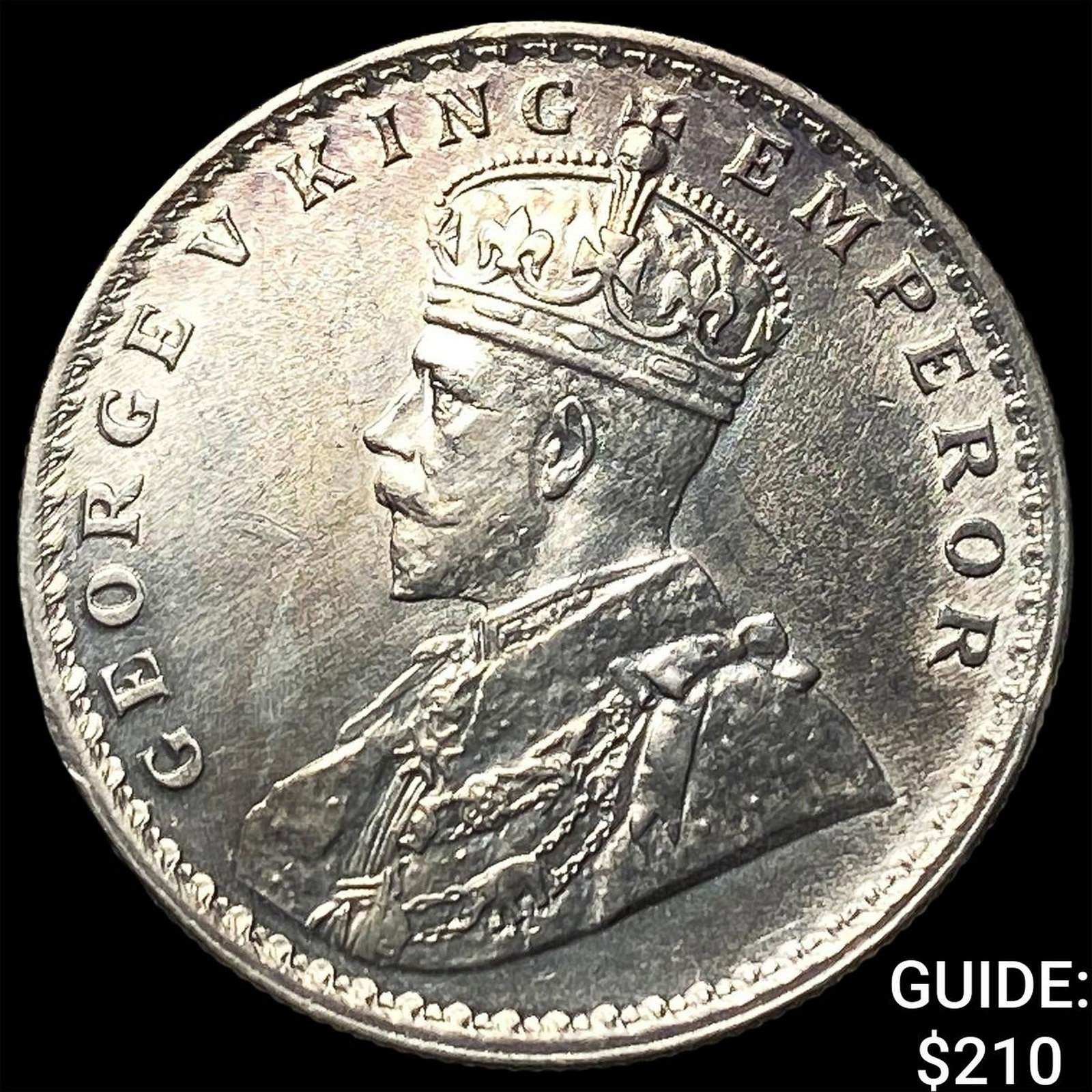 1914 British India Silver Rupee (1 of 2)