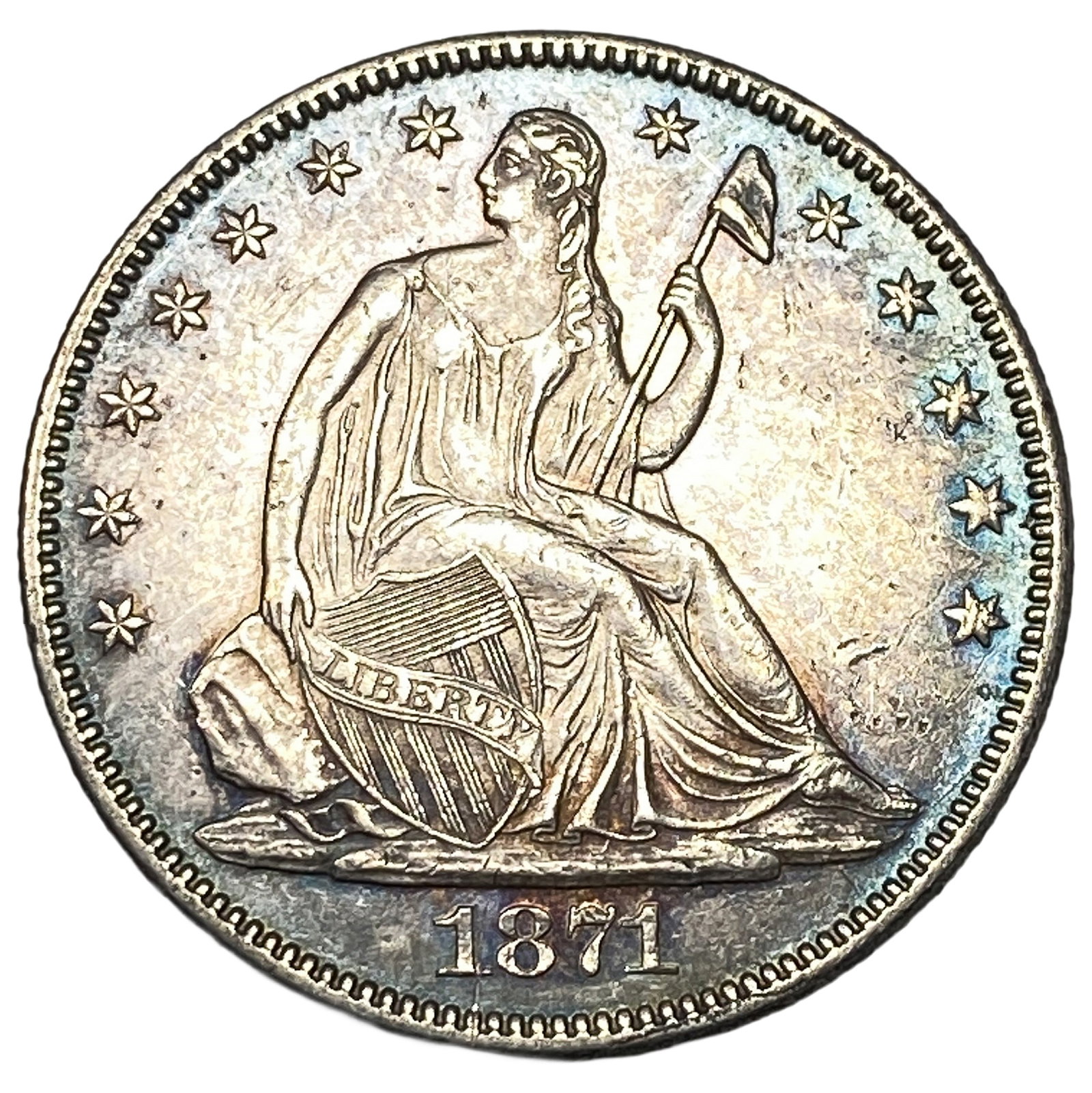 1871 Seated Liberty Half Dollar: 1871 Seated Liberty Half Dollar