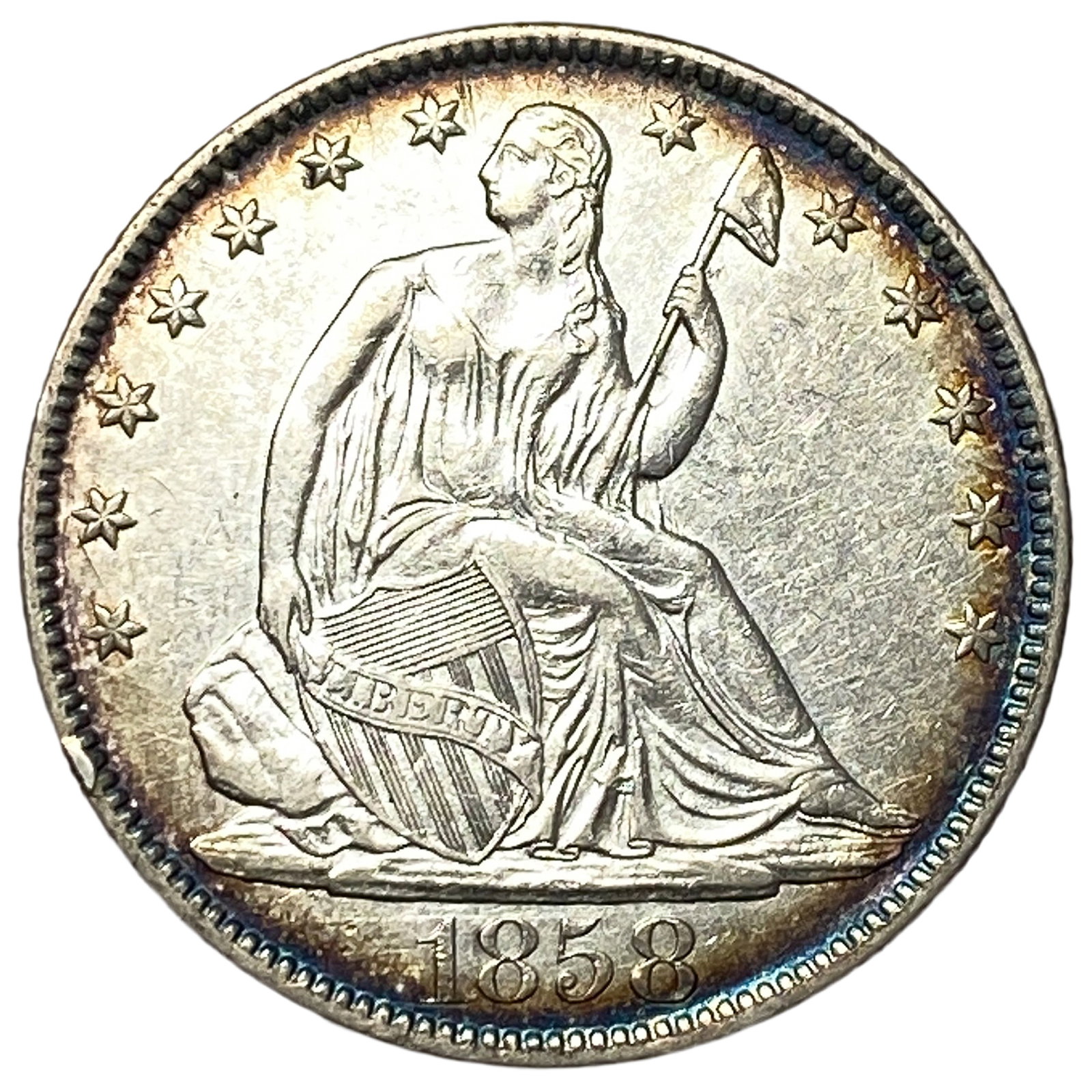 1858-O Seated Liberty Half Dollar (1 of 2)