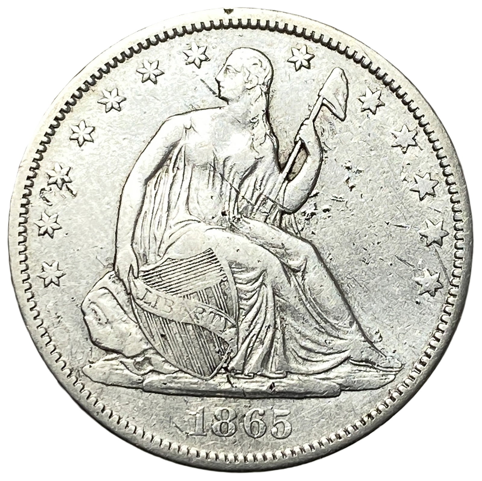 1865-S Seated Liberty Half Dollar: 1865-S Seated Liberty Half Dollar