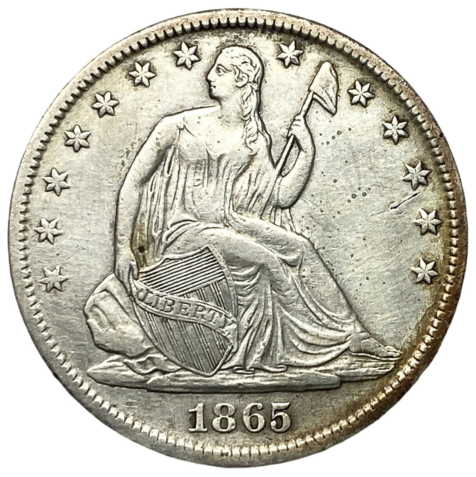 1865-S Seated Liberty Half Dollar: 1865-S Seated Liberty Half Dollar