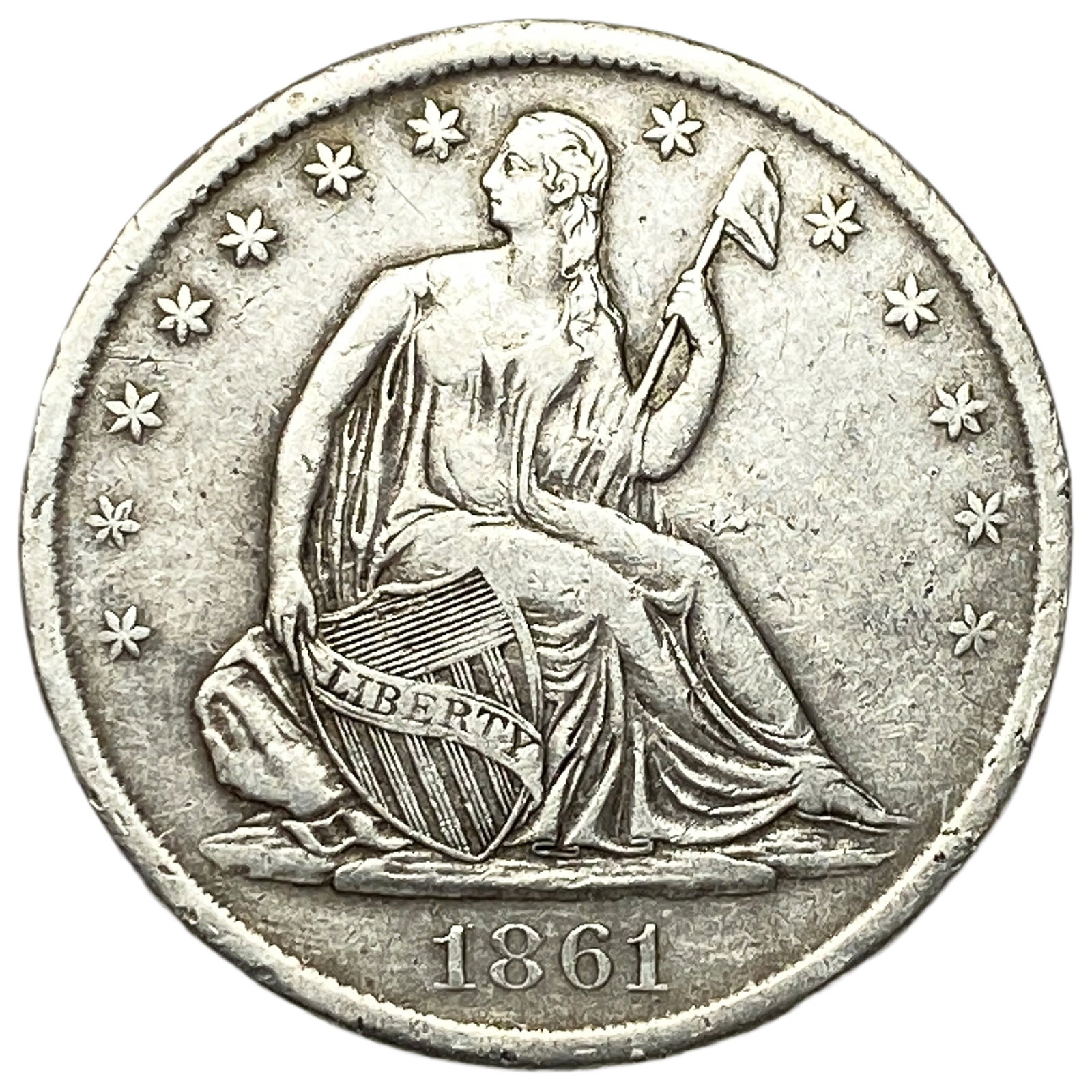 1861-S Seated Liberty Half Dollar (1 of 2)