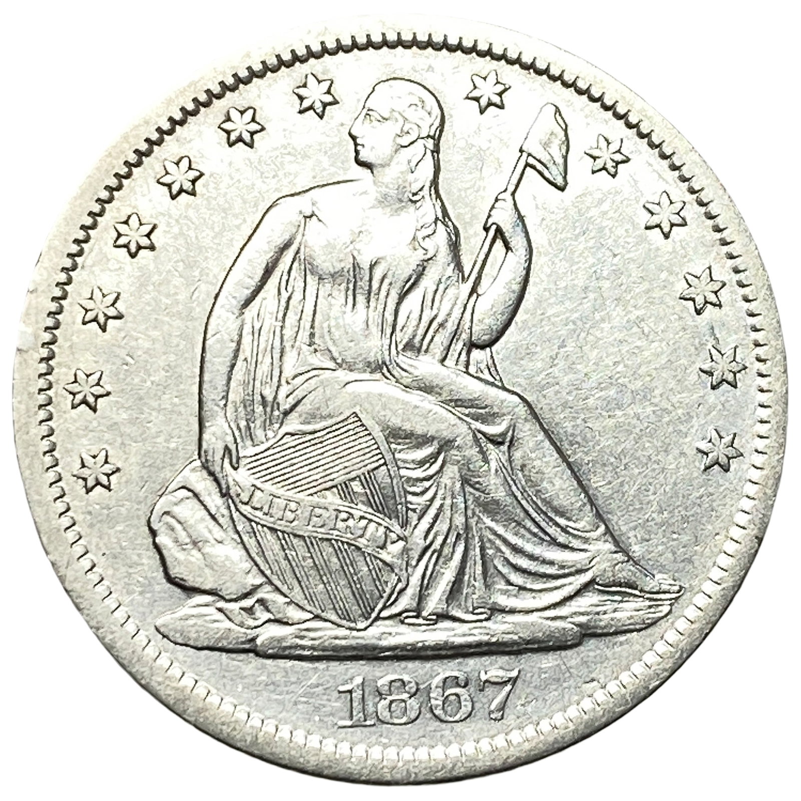 1867-S Seated Liberty Half Dollar: 1867-S Seated Liberty Half Dollar