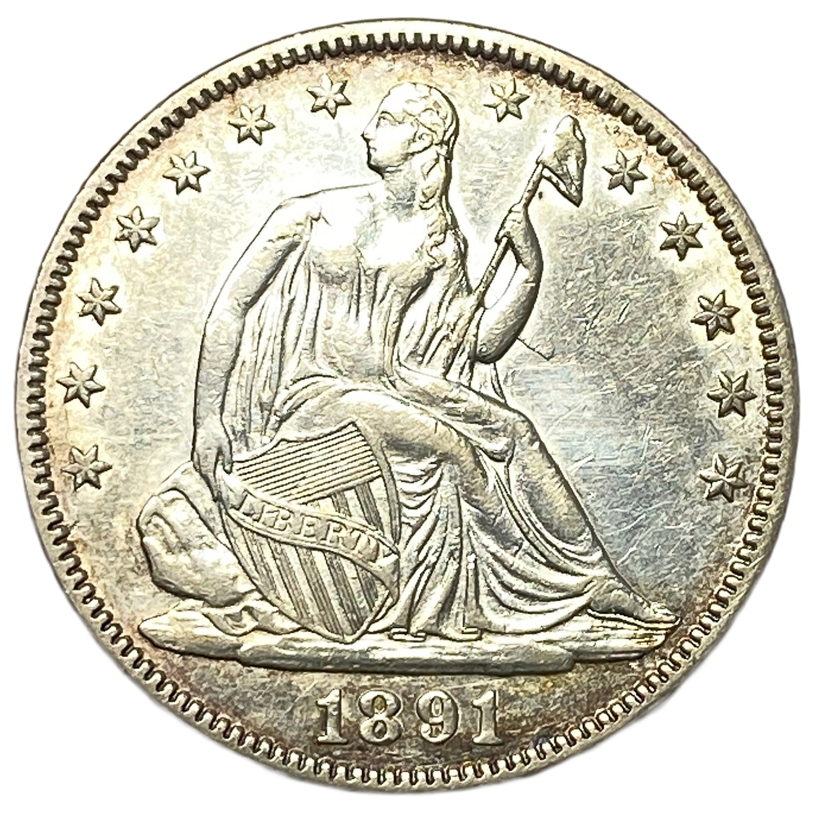 1891 Seated Liberty Half Dollar (1 of 2)