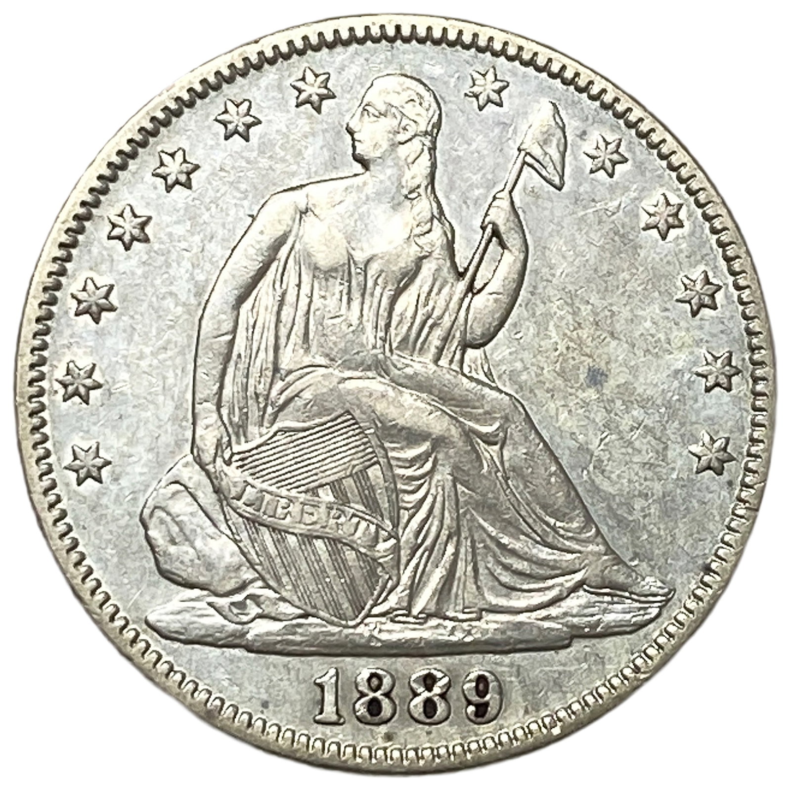 1889 Seated Liberty Half Dollar (1 of 2)