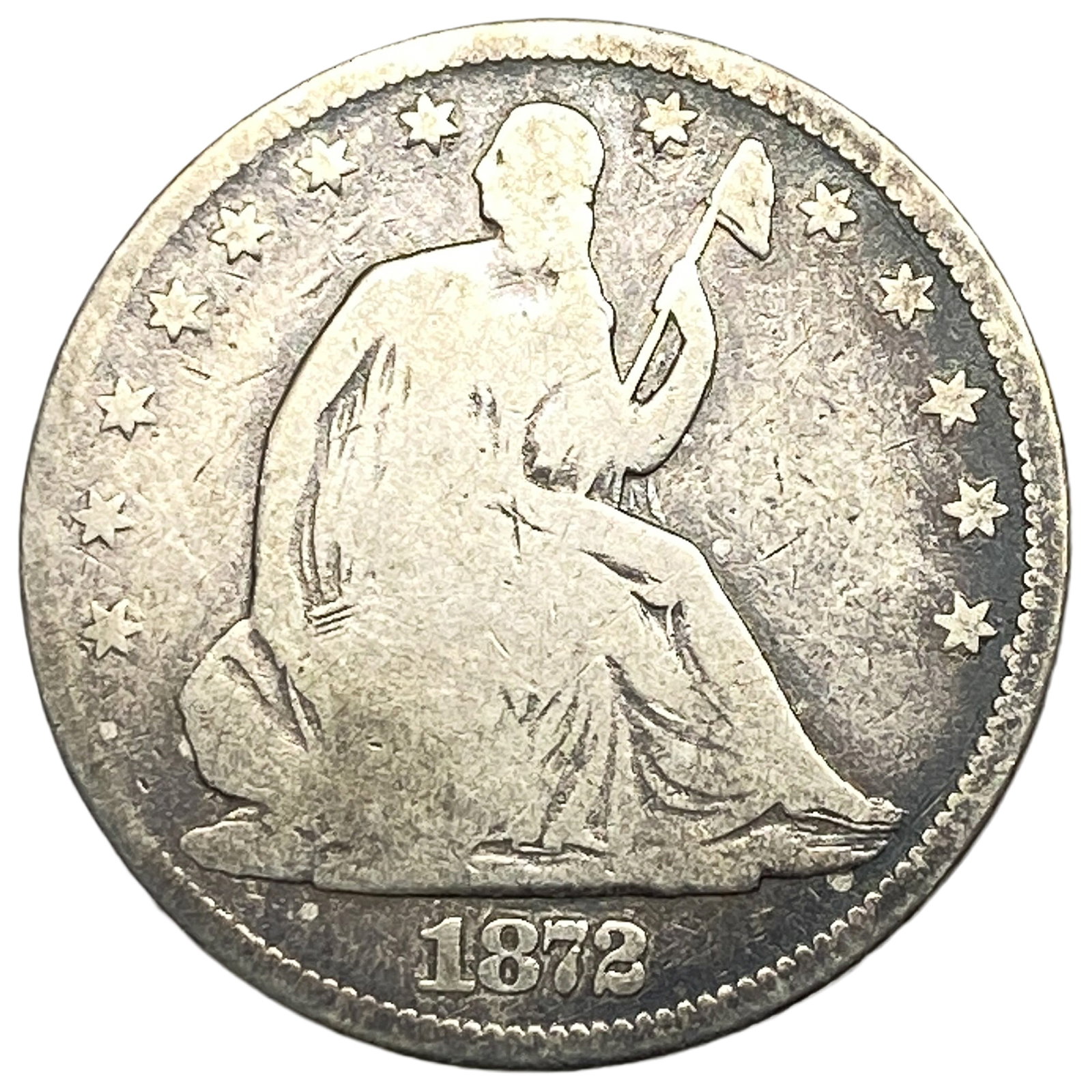 1872-CC Seated Liberty Half Dollar (1 of 2)