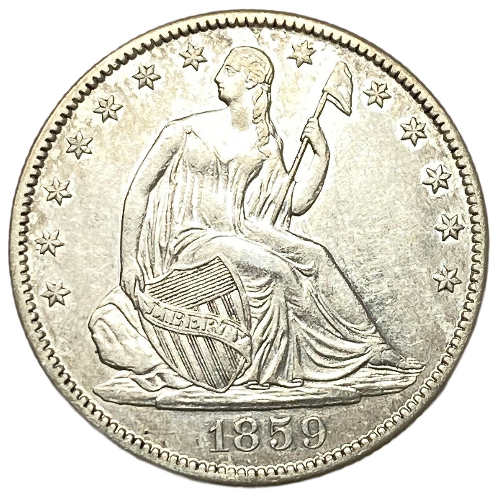 1859-O Seated Liberty Half Dollar (1 of 2)