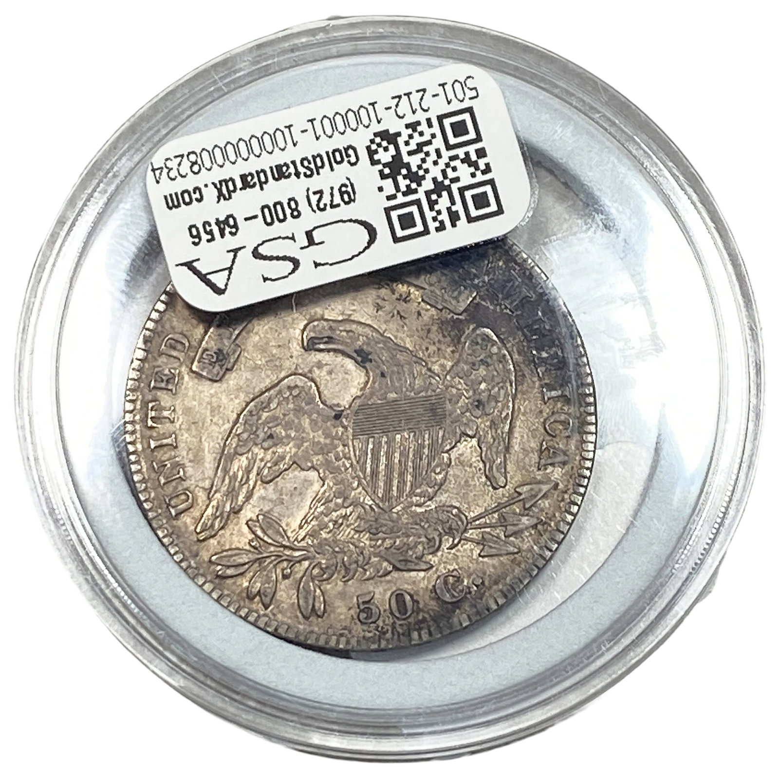 1836 Capped Bust Half Dollar - 2