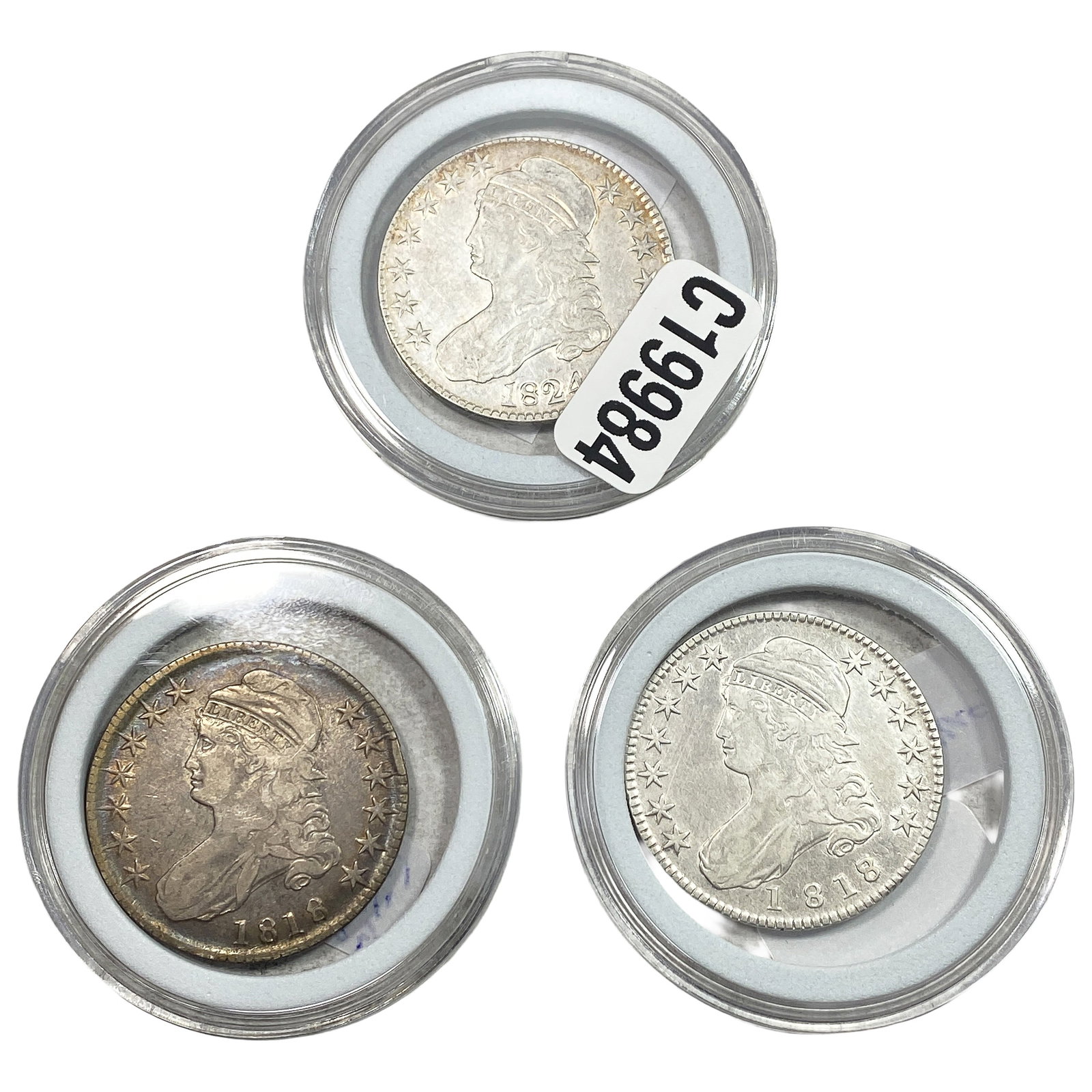 [3 Coins] 1818-1824 Capped Bust Half Dollar (1 of 2)