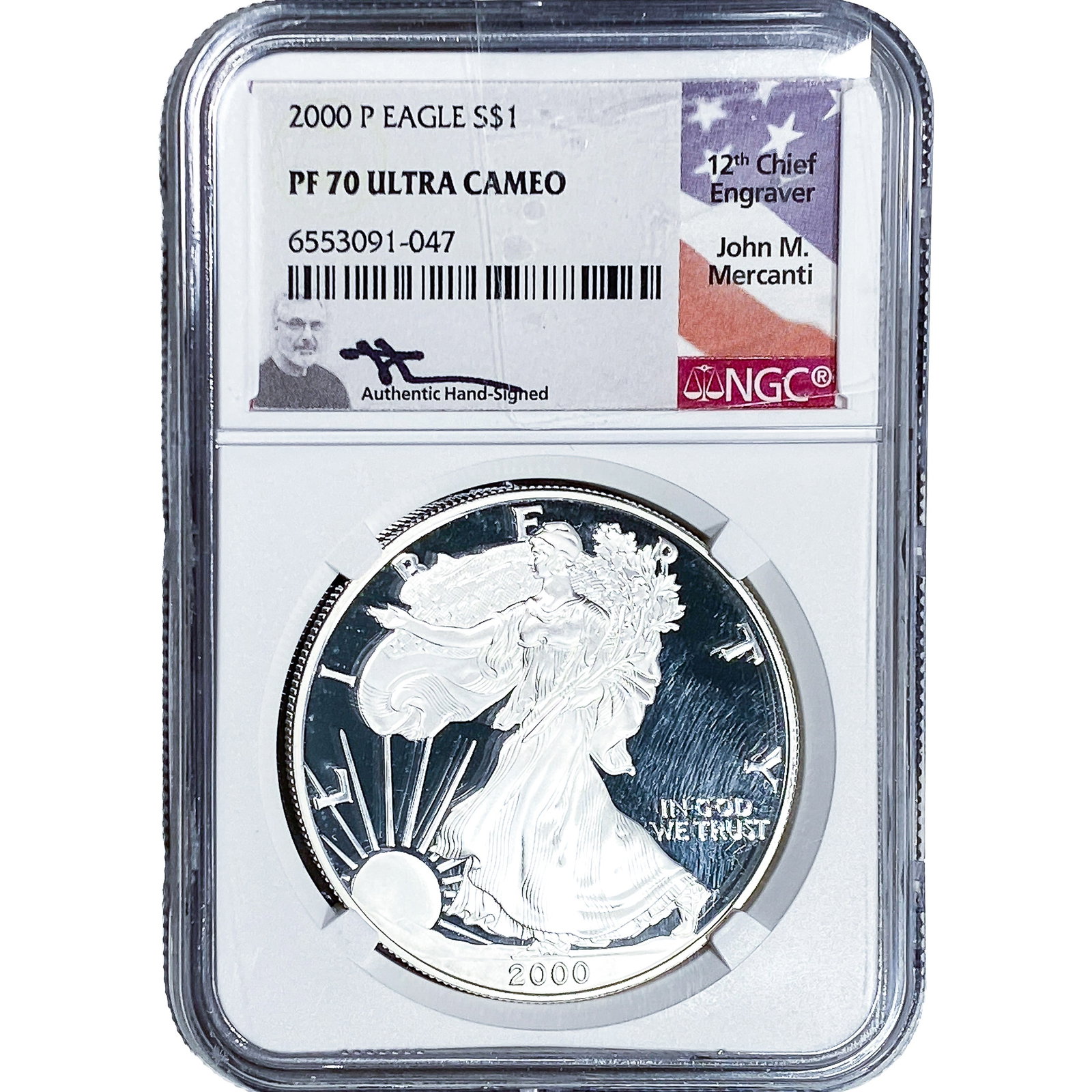 2000 Silver Eagle NGC PF70 Ultra Cameo (1 of 2)