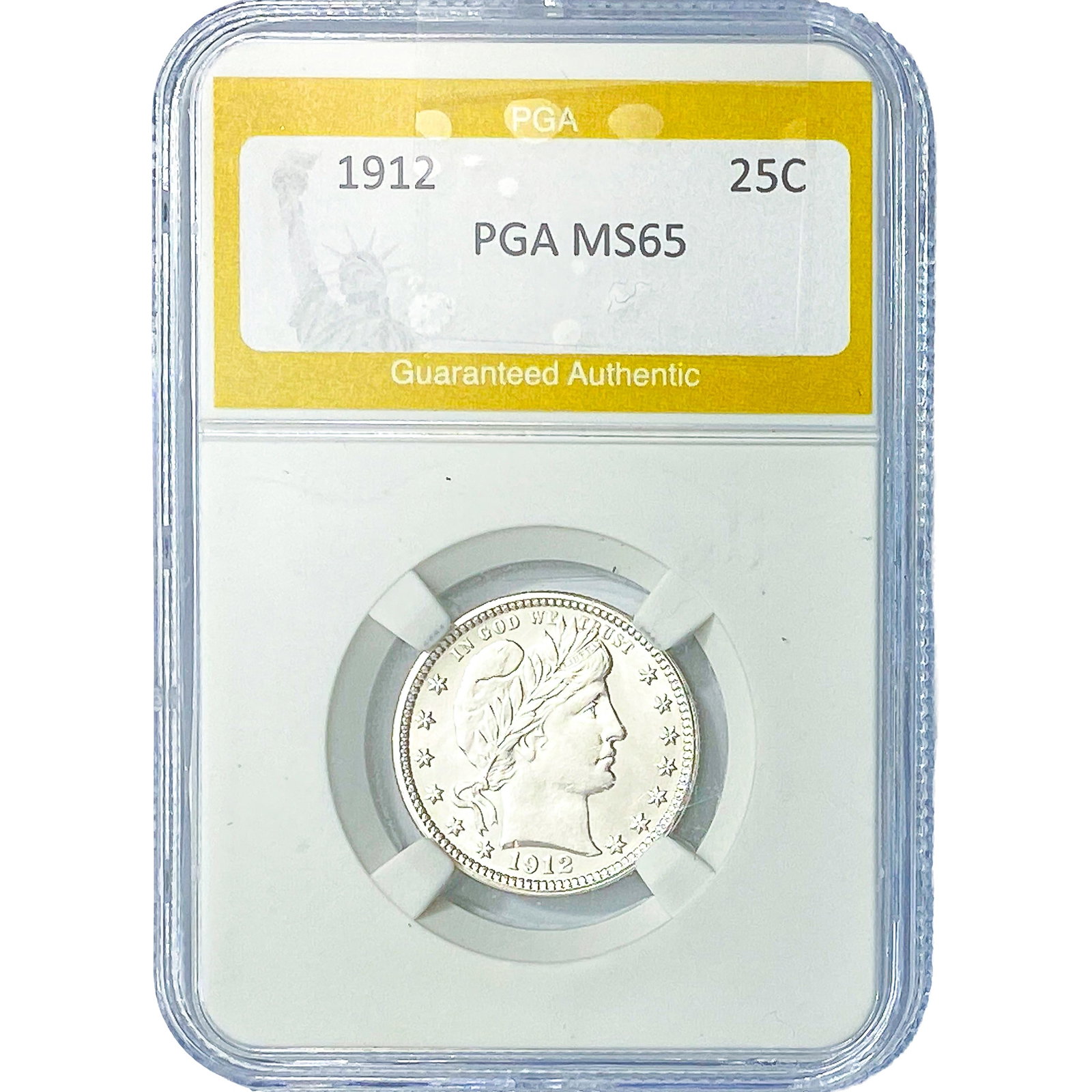 1912 Barber Quarter PGA MS65 (1 of 2)