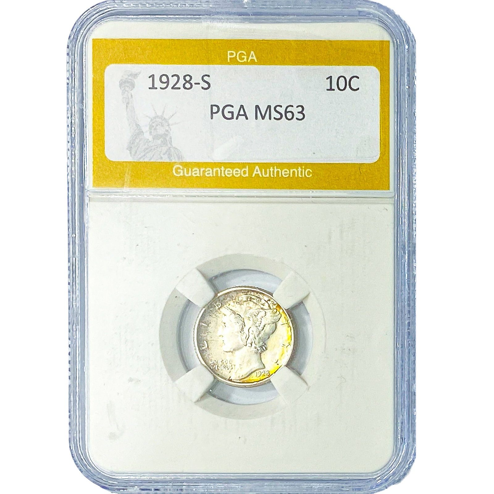 1928-S Mercury Silver Dime PGA MS63 (1 of 2)