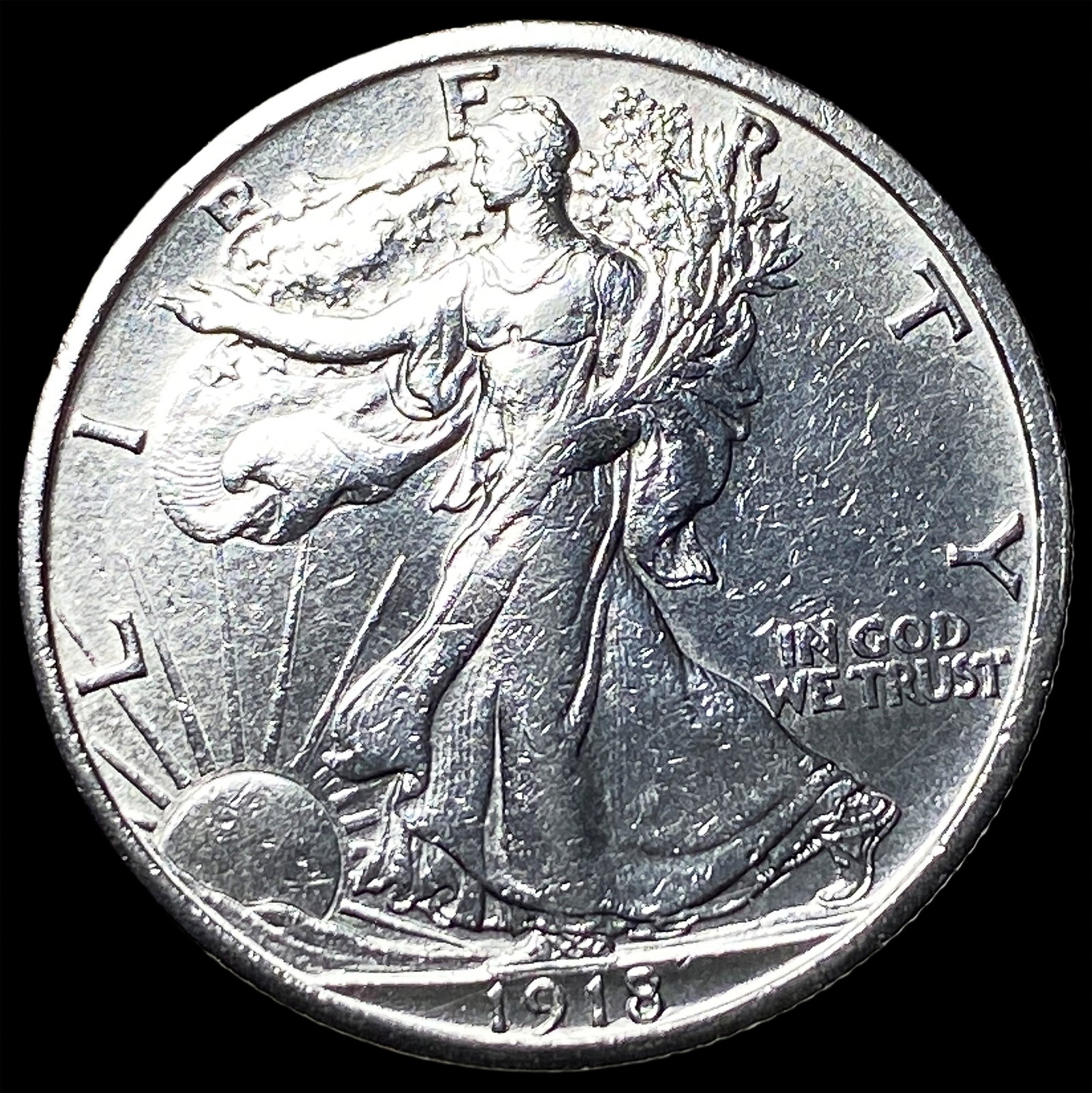 1918 Walking Liberty Half Dollar HIGH GRADE: 1918 Walking Liberty Half Dollar HIGH GRADE