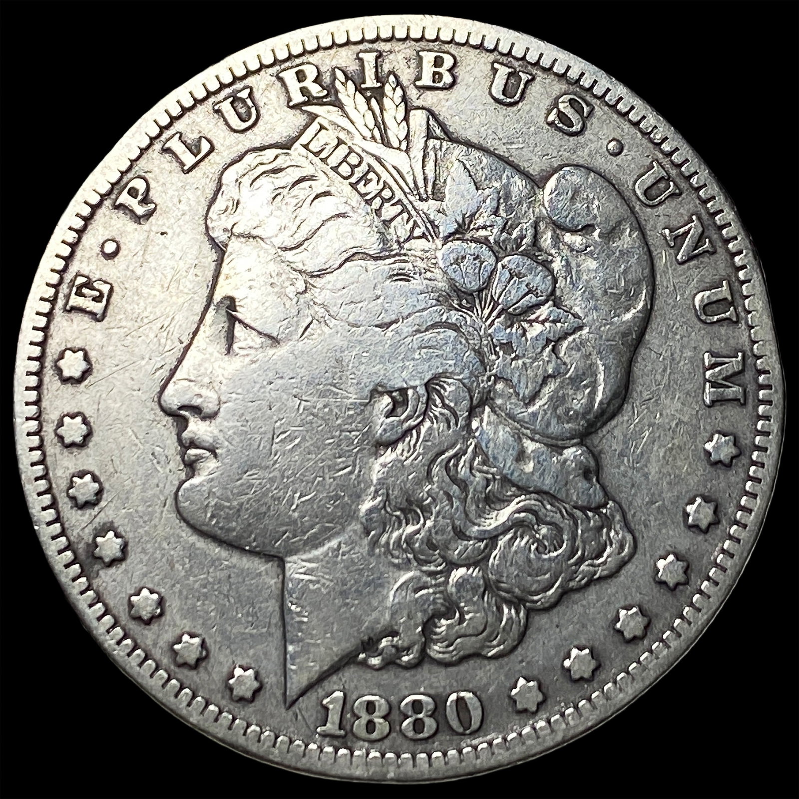 1880-O Silver Morgan Dollar LIGHTLY CIRCULATED (1 of 2)