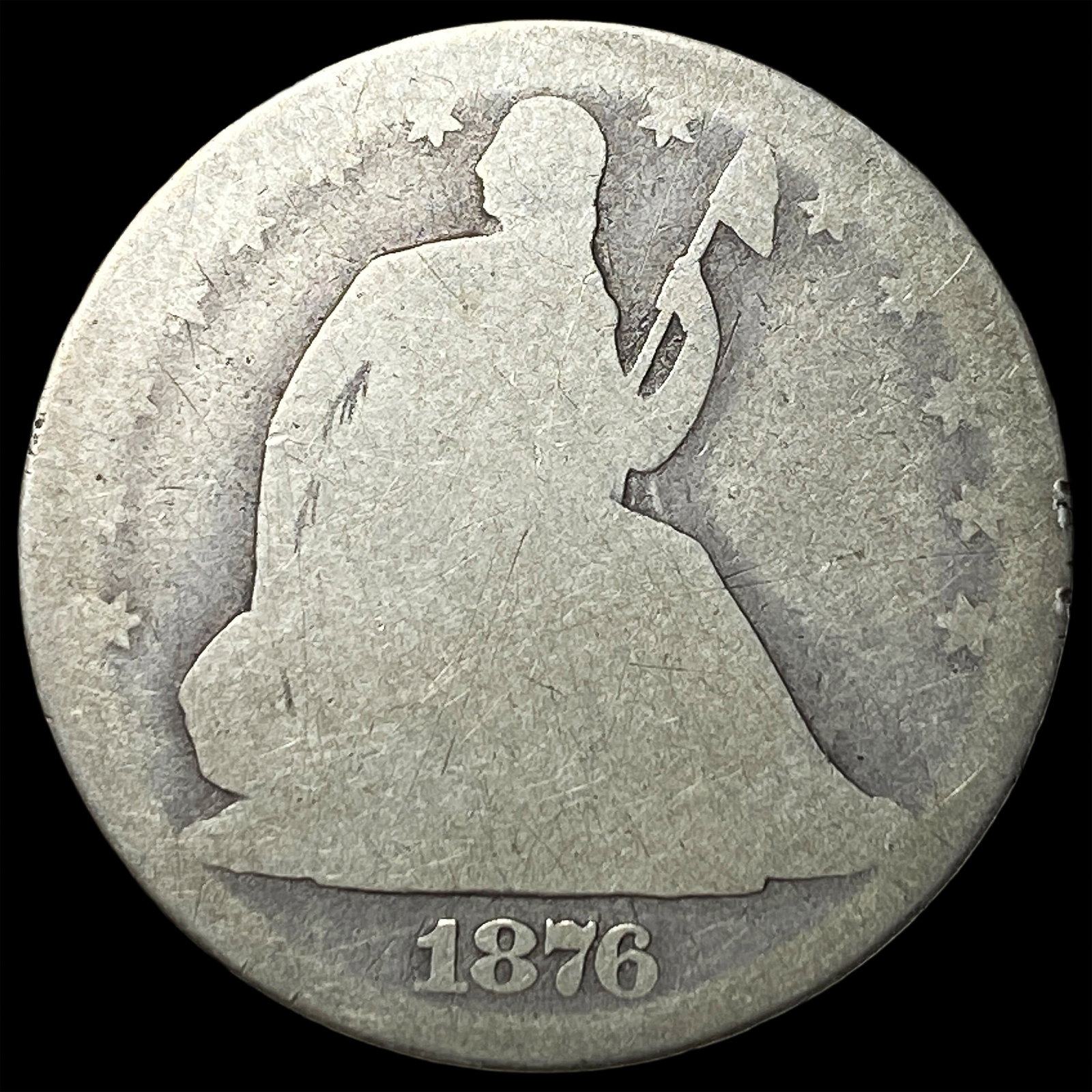 1876 Seated Liberty Half Dollar NICELY CIRCULATED: 1876 Seated Liberty Half Dollar NICELY CIRCULATED