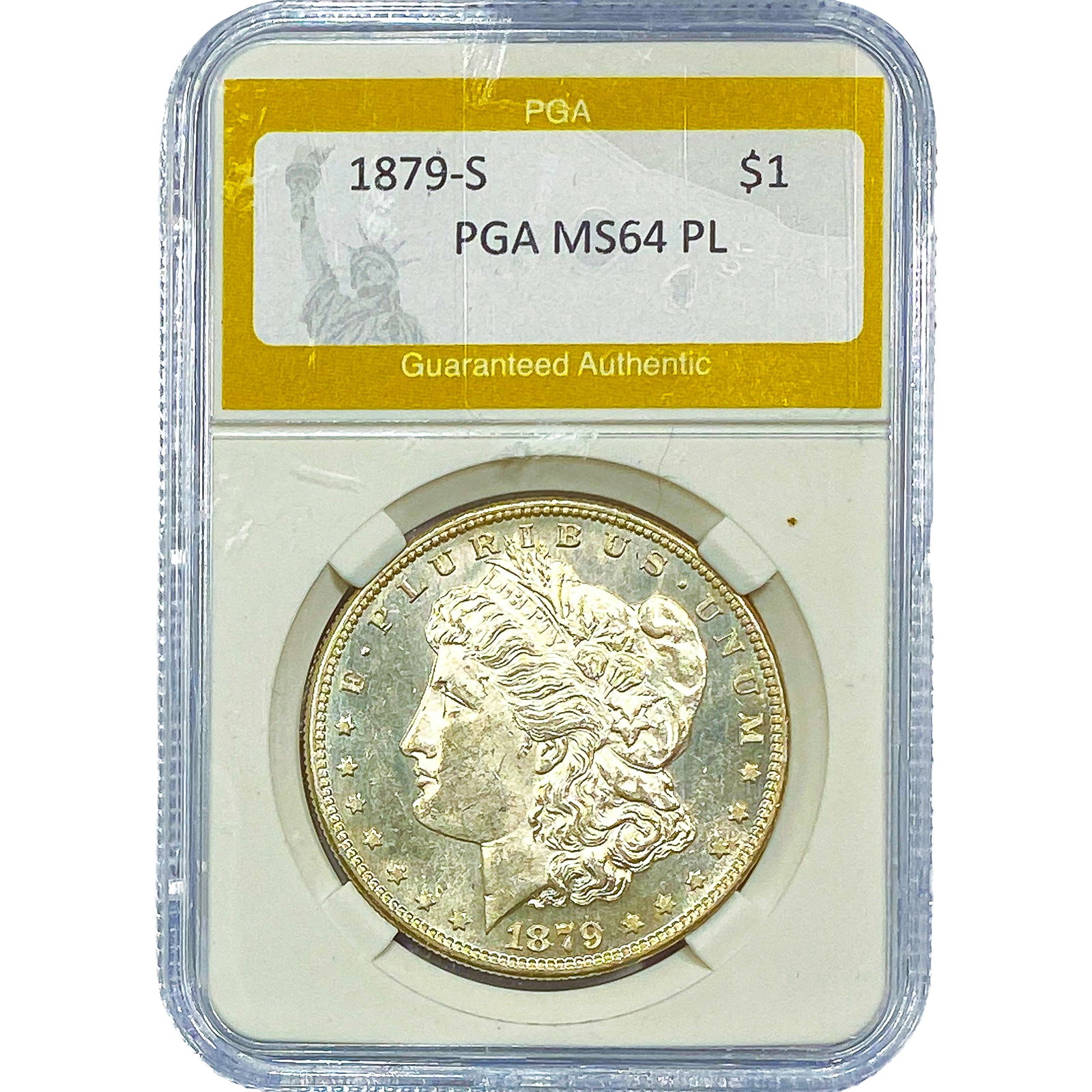 1879-S Morgan Silver Dollar PGA MS64 PL (1 of 2)