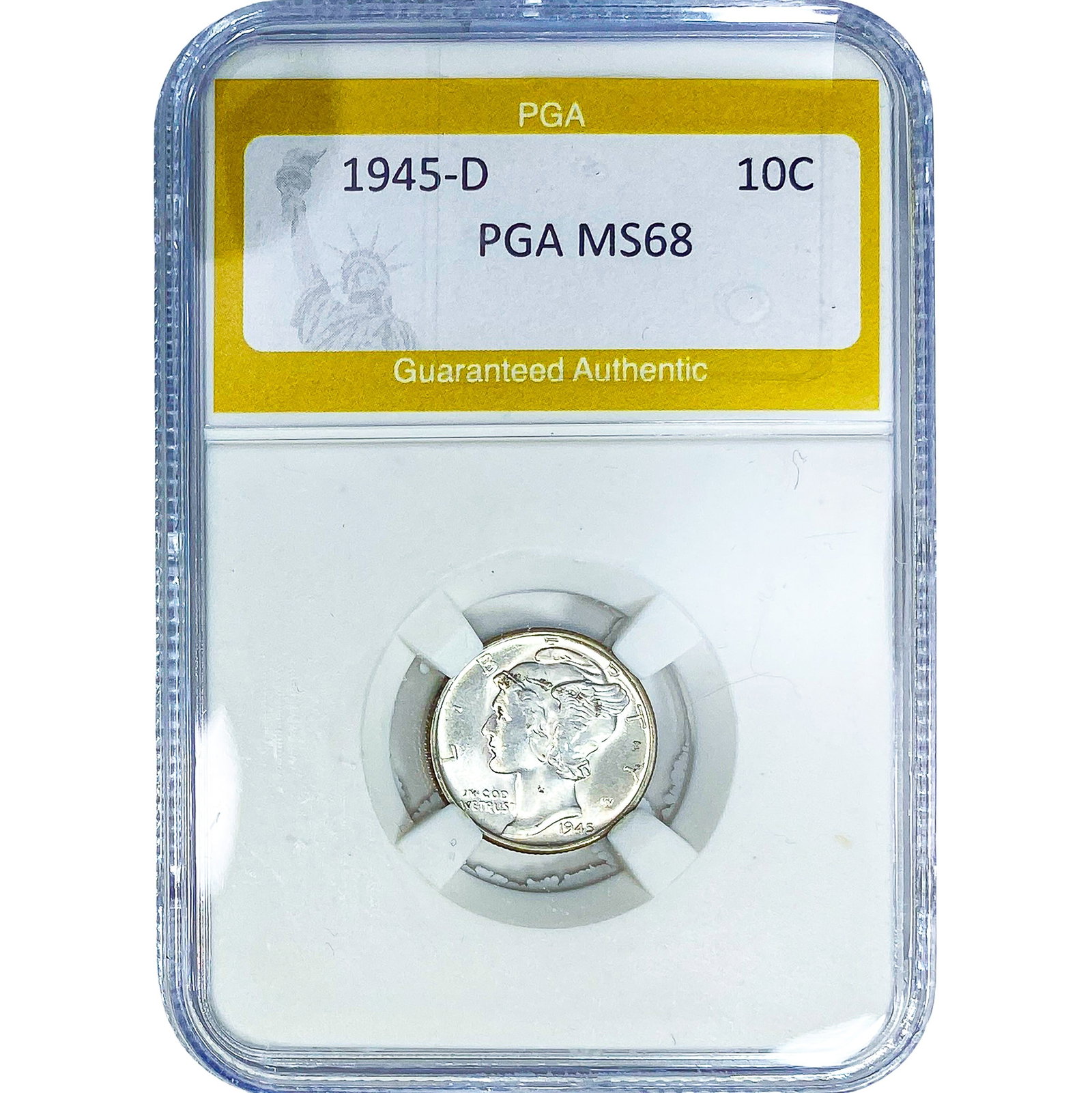 1945-D Mercury Silver Dime PGA MS68 (1 of 2)
