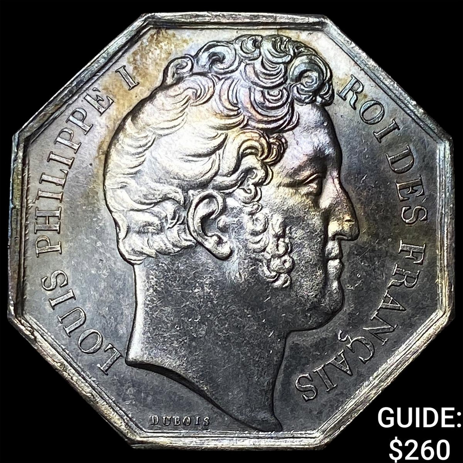 1858 France Silver Jestson Bank of Dorleans (1 of 2)