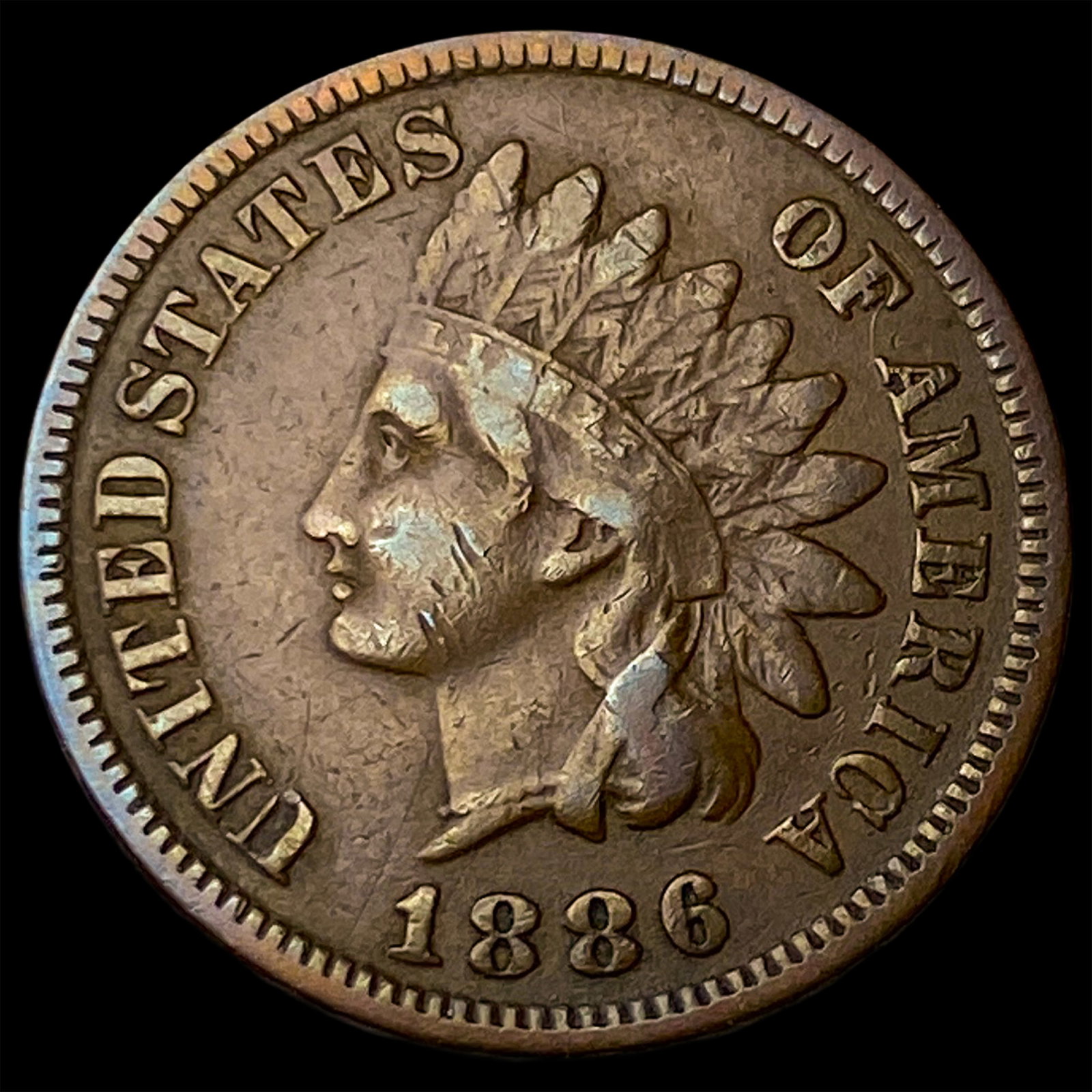 1886 Indian Head Cent LIGHTLY CIRCULATED (1 of 2)