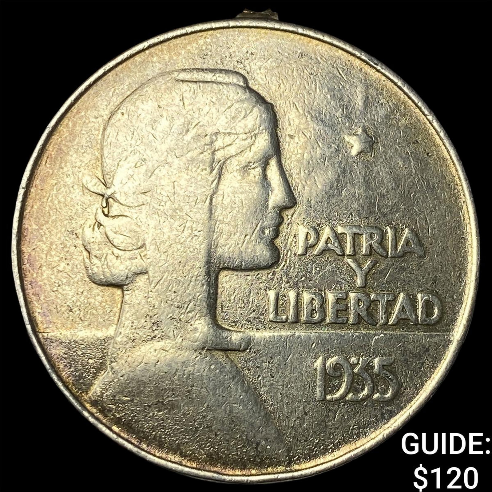 1935 Cuba Silver 1 Peso KM22 (1 of 2)