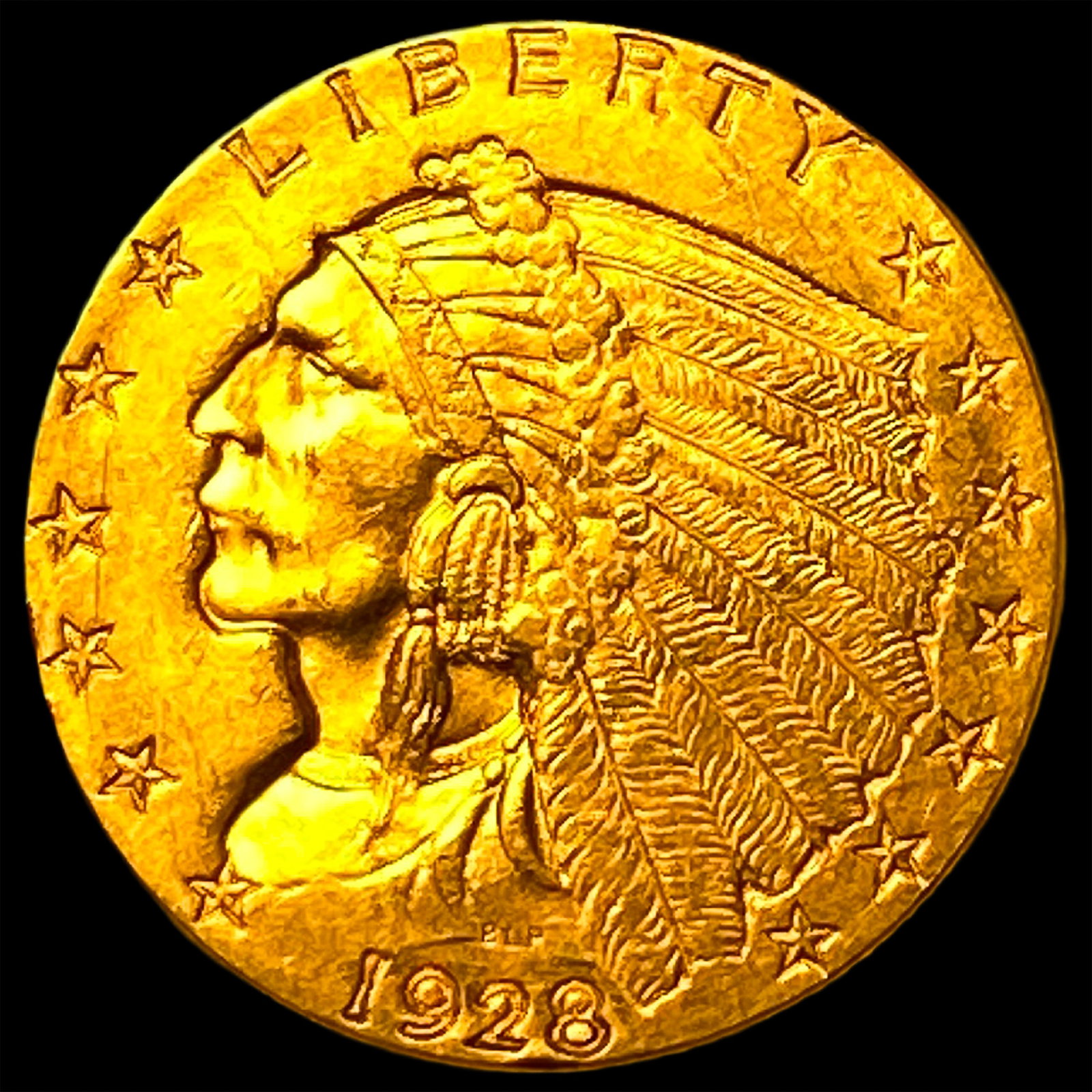1928 Indian Head $2.5 Gold Quarter Eagle CLOSELY UNCIRCULATED (1 of 2)