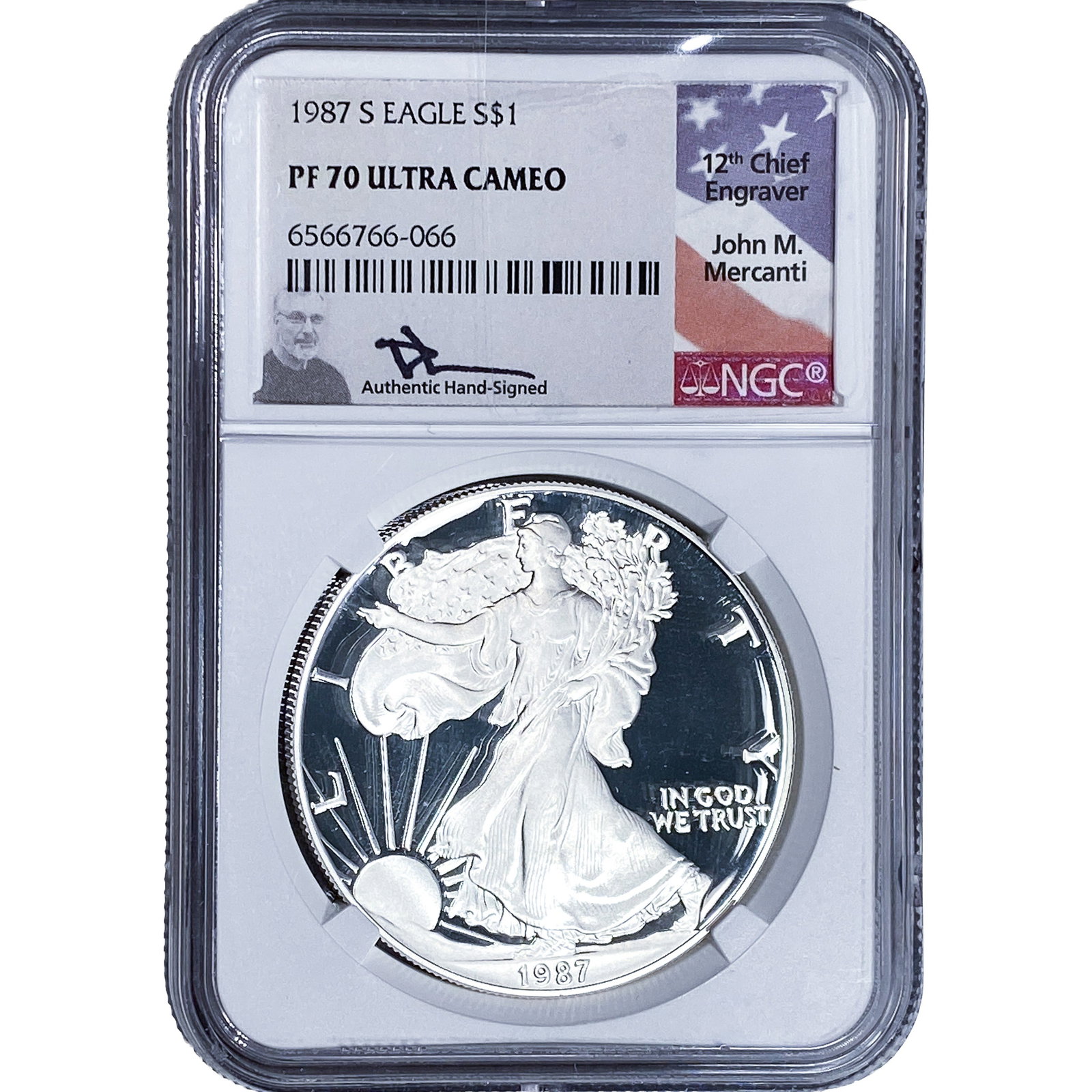 1987-S Silver Eagle NGC PF70 Ultra Cameo (1 of 2)