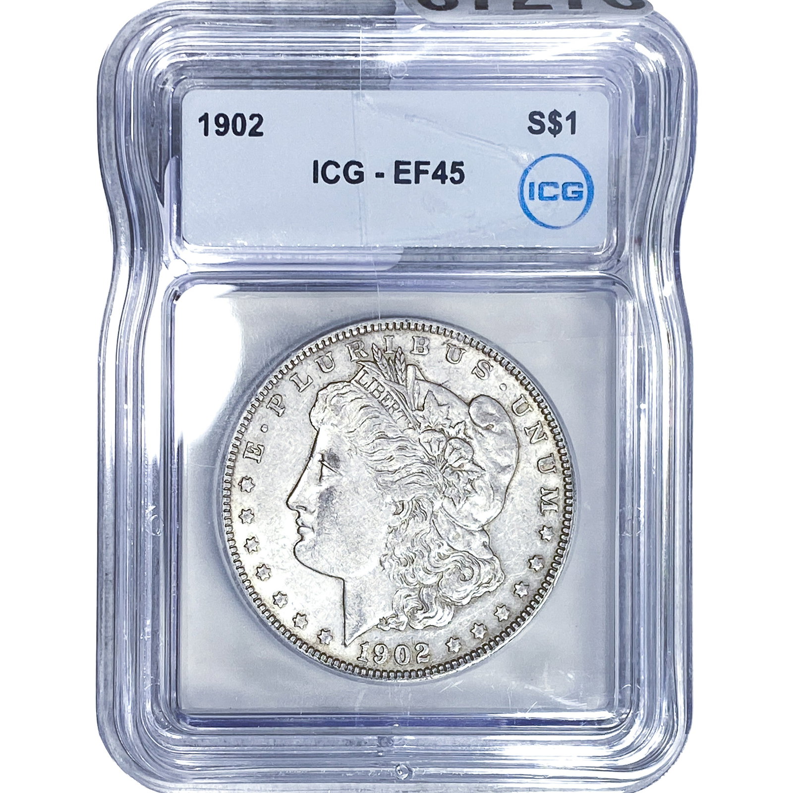 1902 Morgan Silver Dollar ICG EF45 (1 of 2)