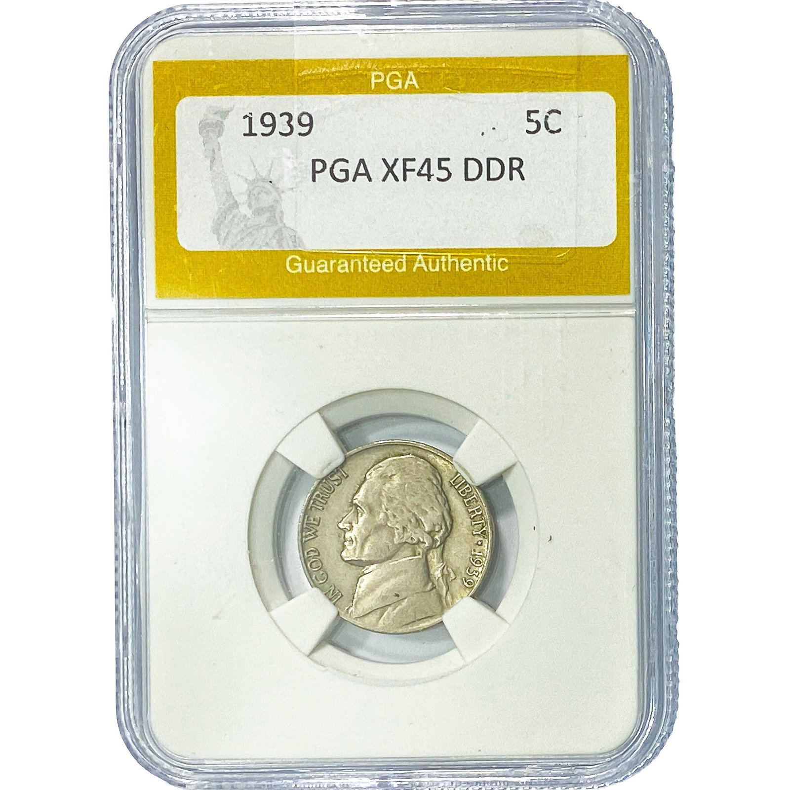 1939 Jefferson Nickel PGA XF45 DDR (1 of 2)