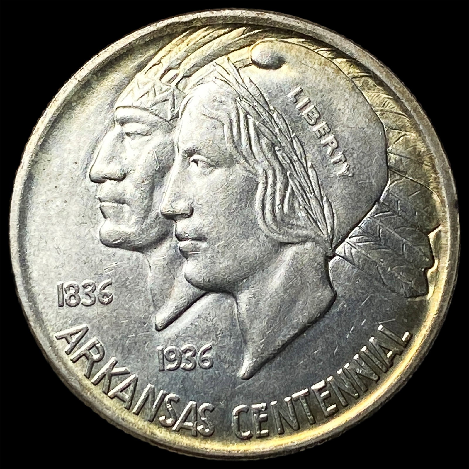 1936 Arkansas Centennial Silver Half Dollar UNCIRCULATED (1 of 2)