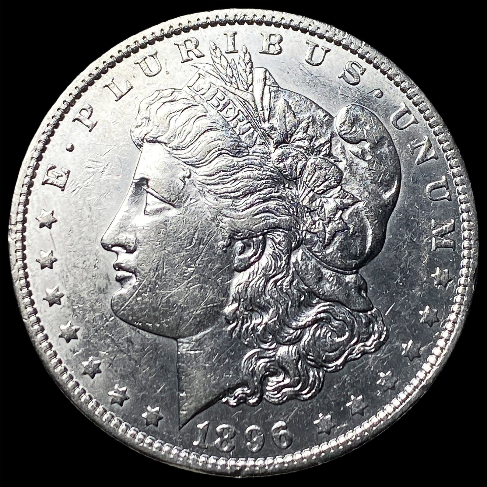 1896 Morgan Silver Dollar CLOSELY UNCIRCULATED: 1896 Morgan Silver Dollar CLOSELY UNCIRCULATED