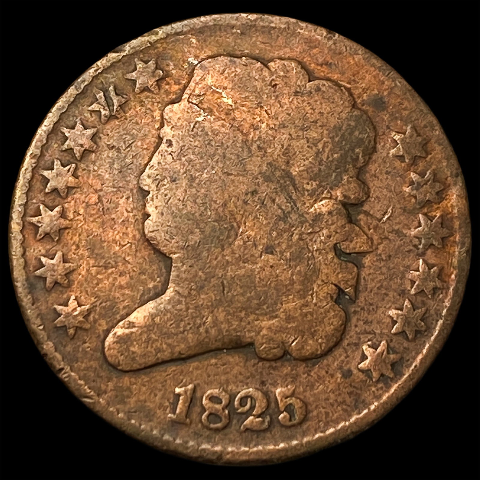1825 Large Cent LIGHTLY CIRCULATED (1 of 2)