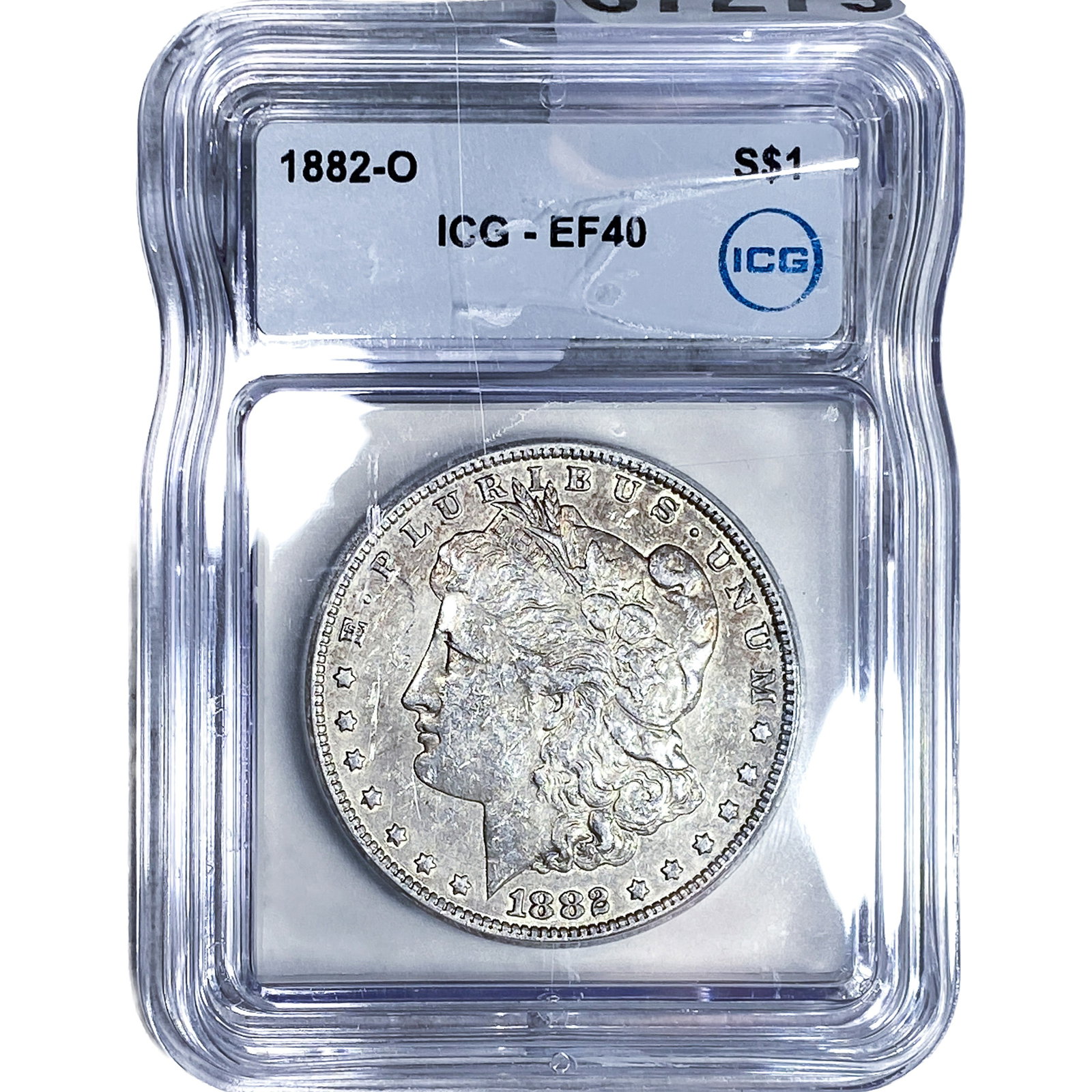 1882-O Morgan Silver Dollar ICG EF40 (1 of 2)
