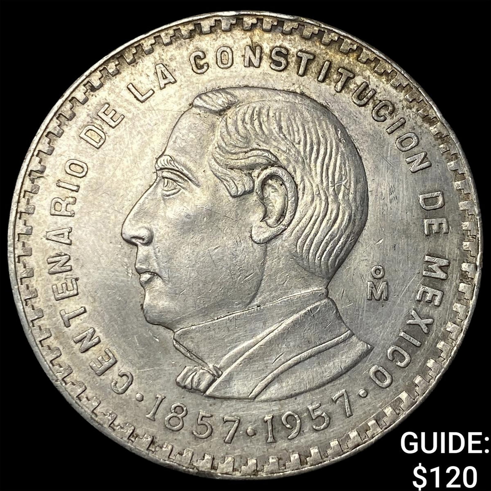 1957Mo Mexico Silver 5 Pesos (1 of 2)